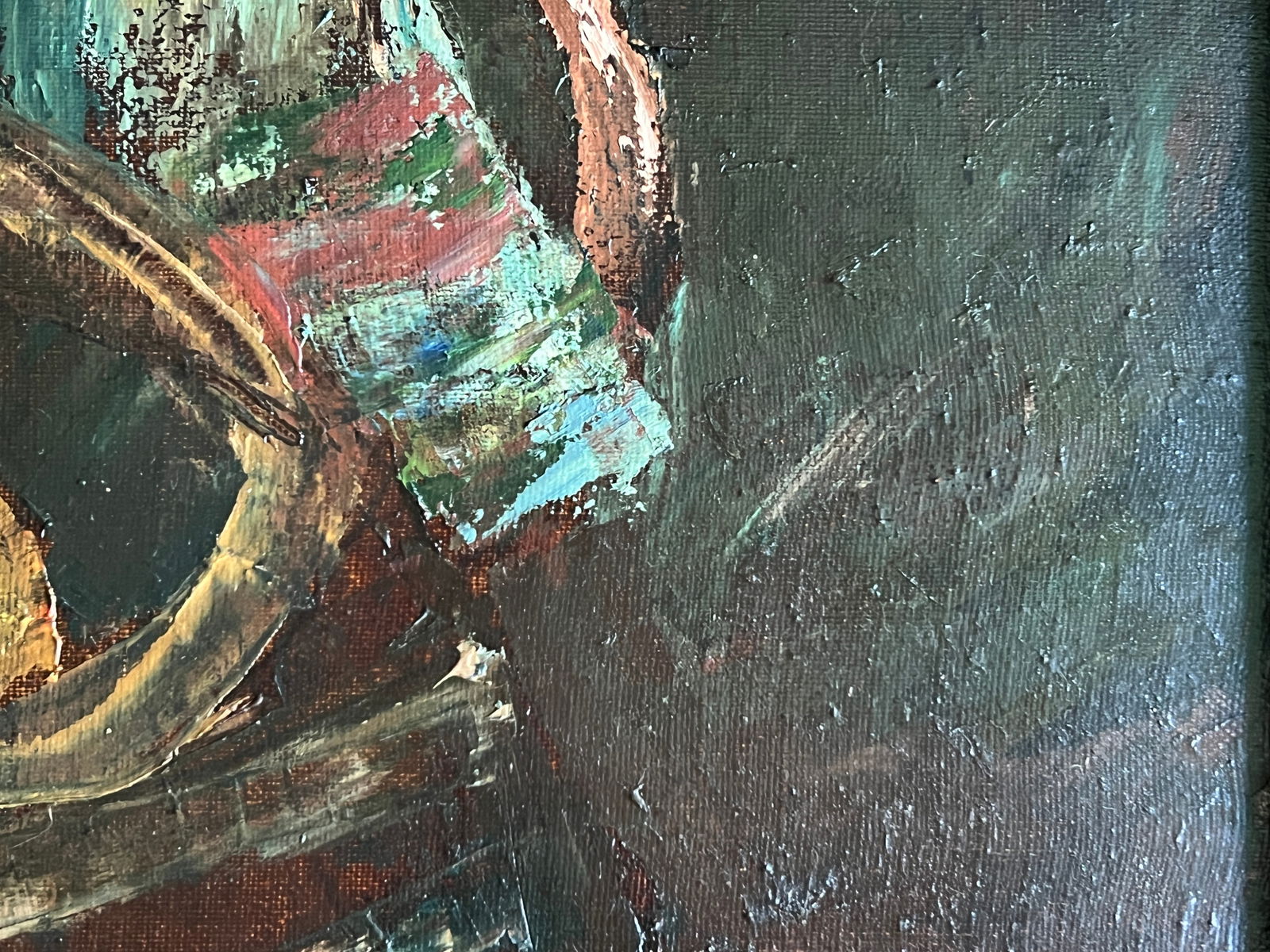 Oil painting with frame Yellow K. Leonid - 7