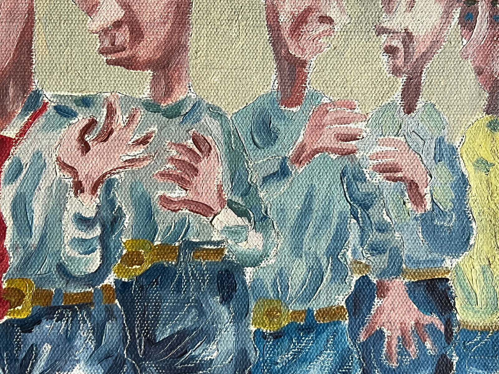 Oil painting with frame Queue K. Leonid - 7