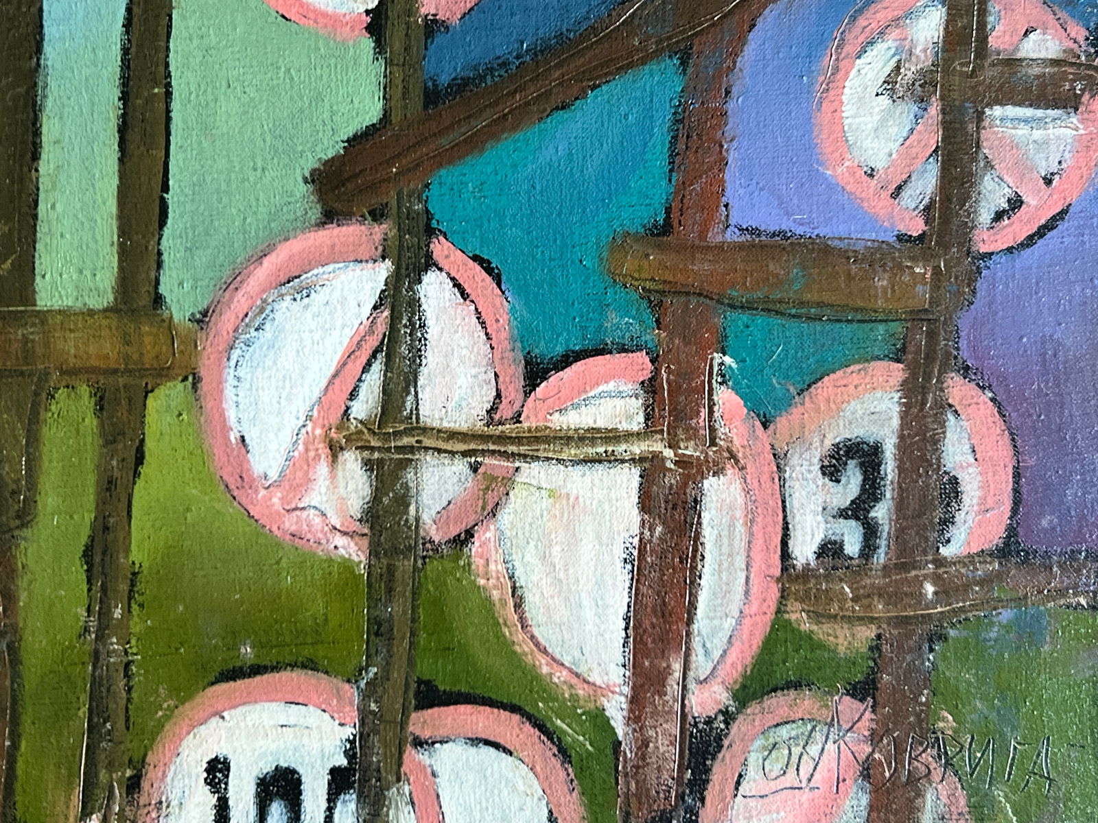 Oil painting with frame A little angel K. Leonid - 8