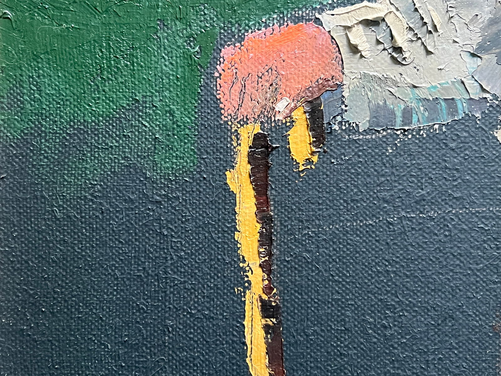 Oil painting with frame Grandpa K. Leonid - 5