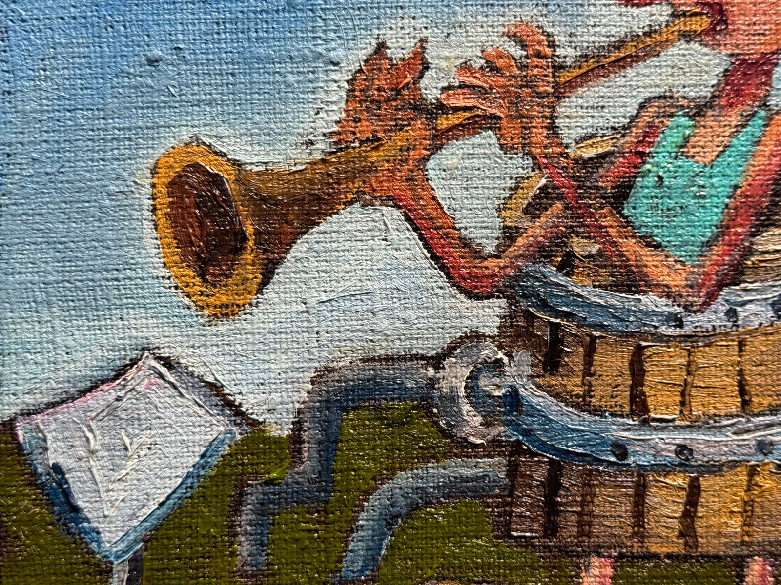 Oil painting with frame absurdman K. Leonid - 3