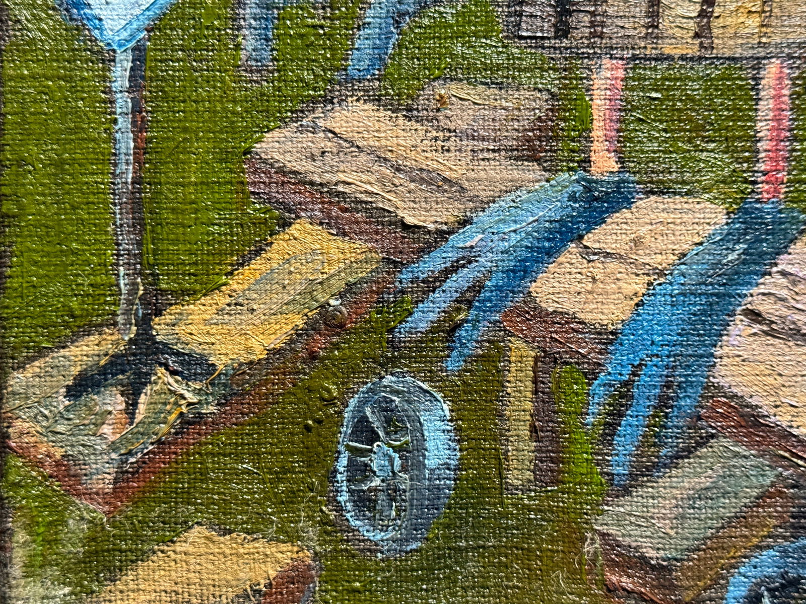 Oil painting with frame absurdman K. Leonid - 4