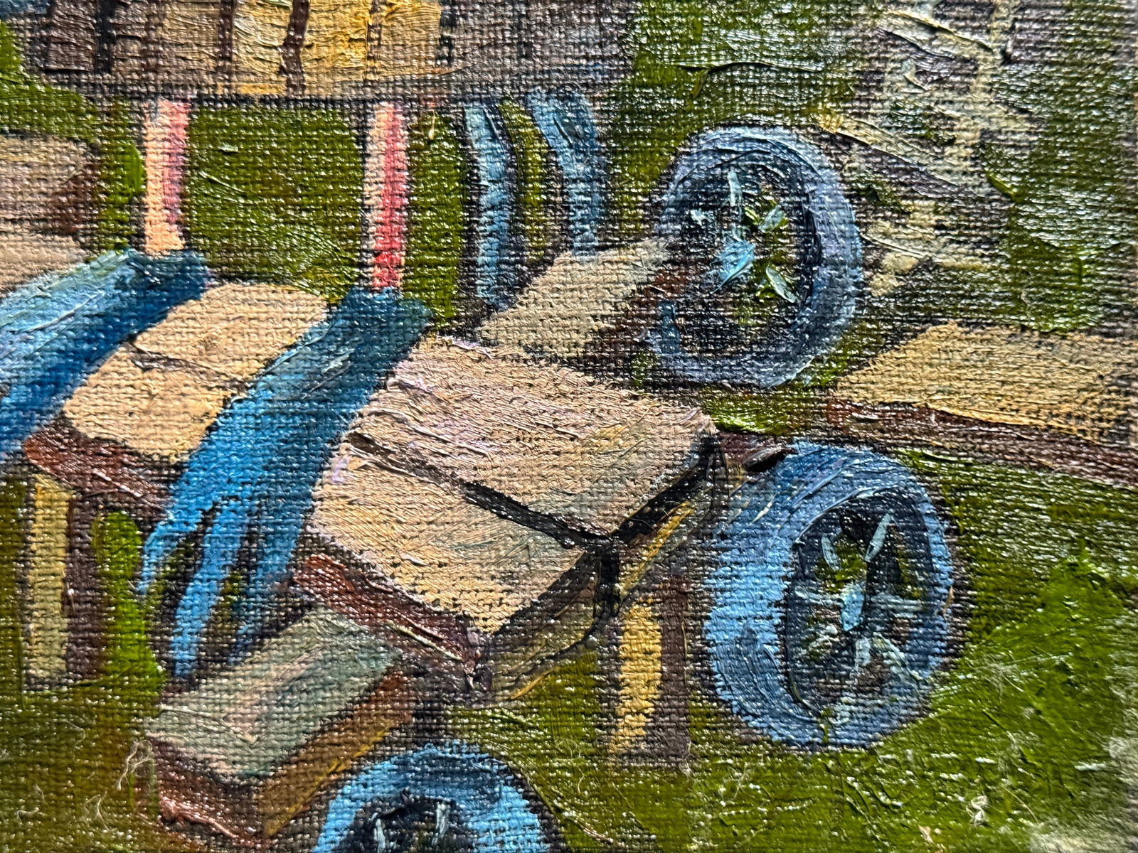 Oil painting with frame absurdman K. Leonid - 5