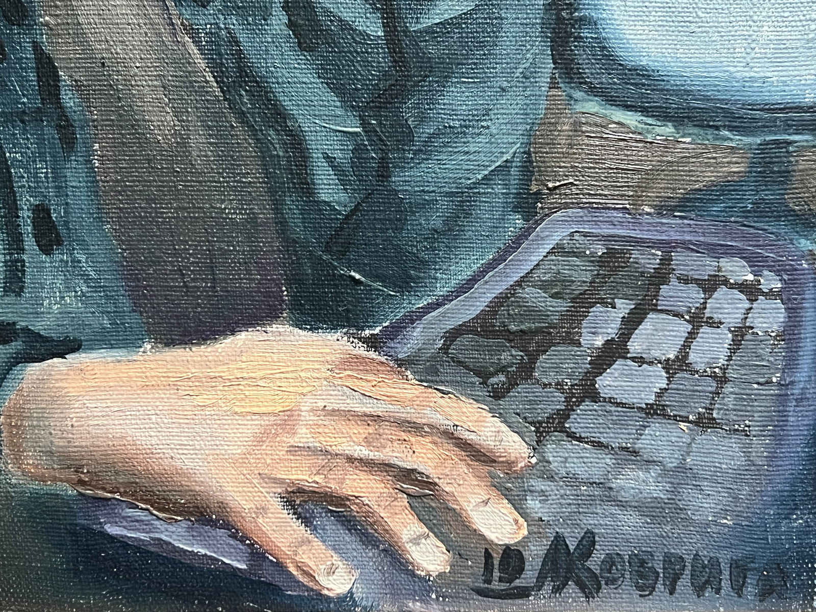 Oil painting with frame Taras Shevchenko K. Leonid - 6