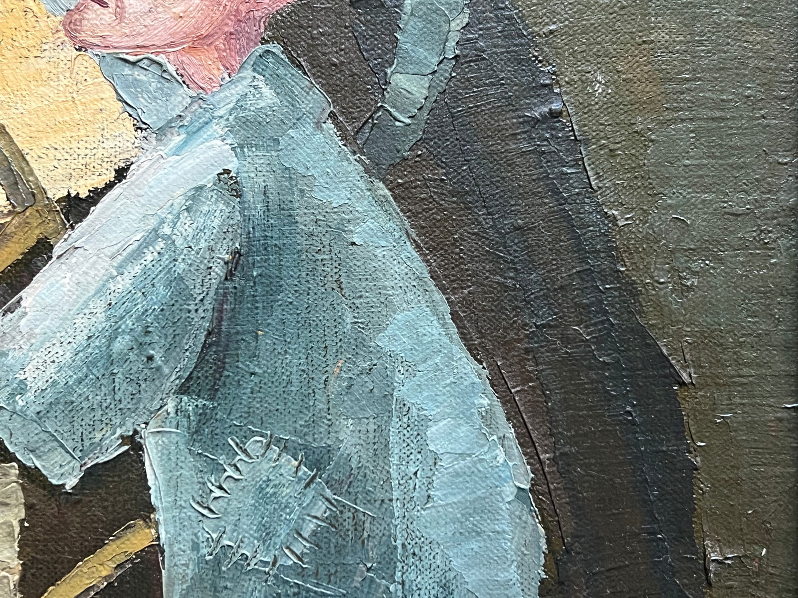 Oil painting with frame Fool K. Leonid - 7