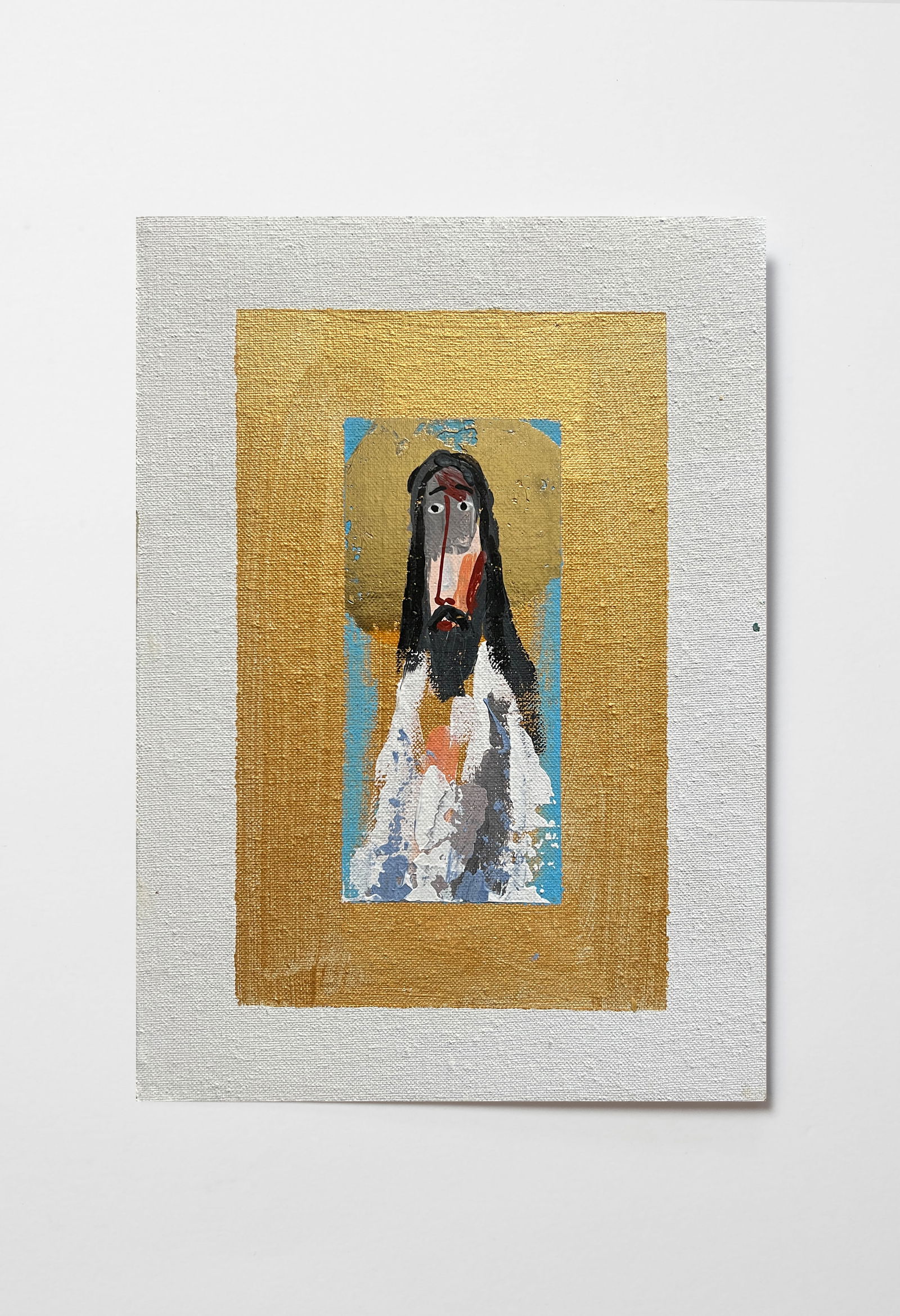 Acrylic painting Jesus K. Leonid - 2