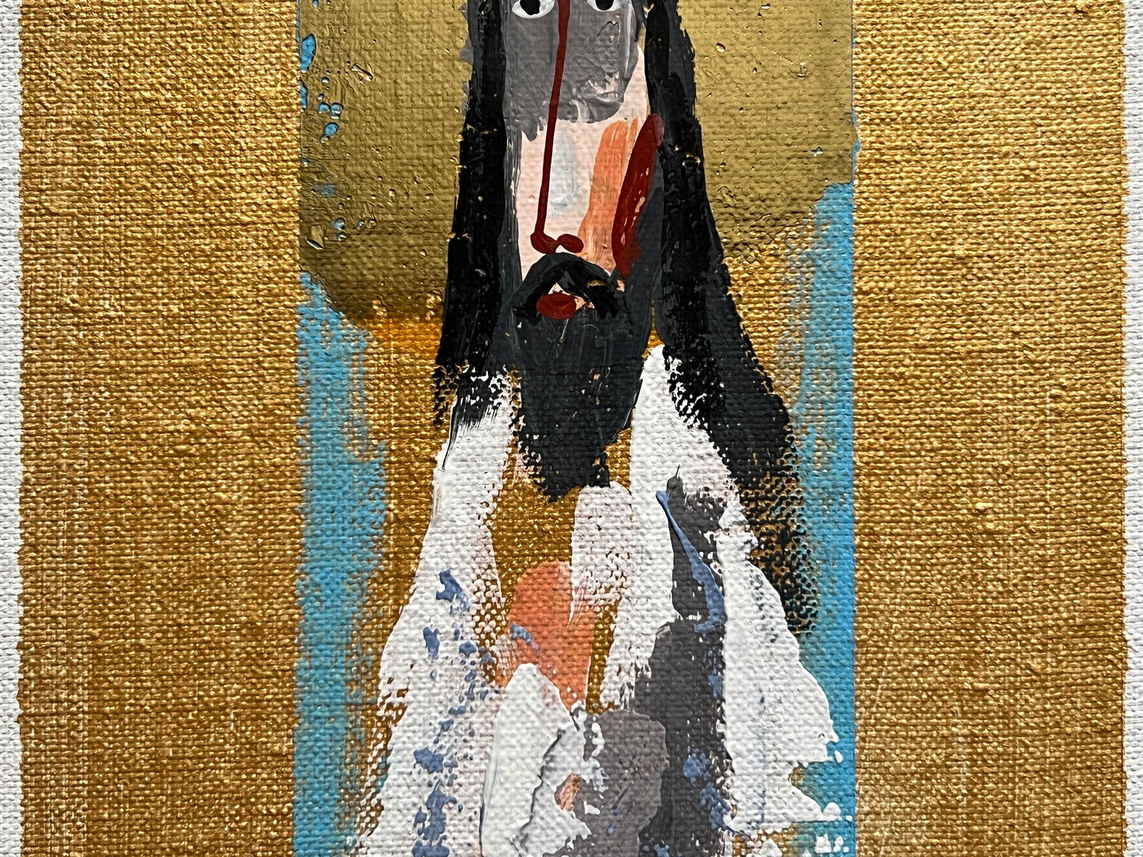 Acrylic painting Jesus K. Leonid - 4