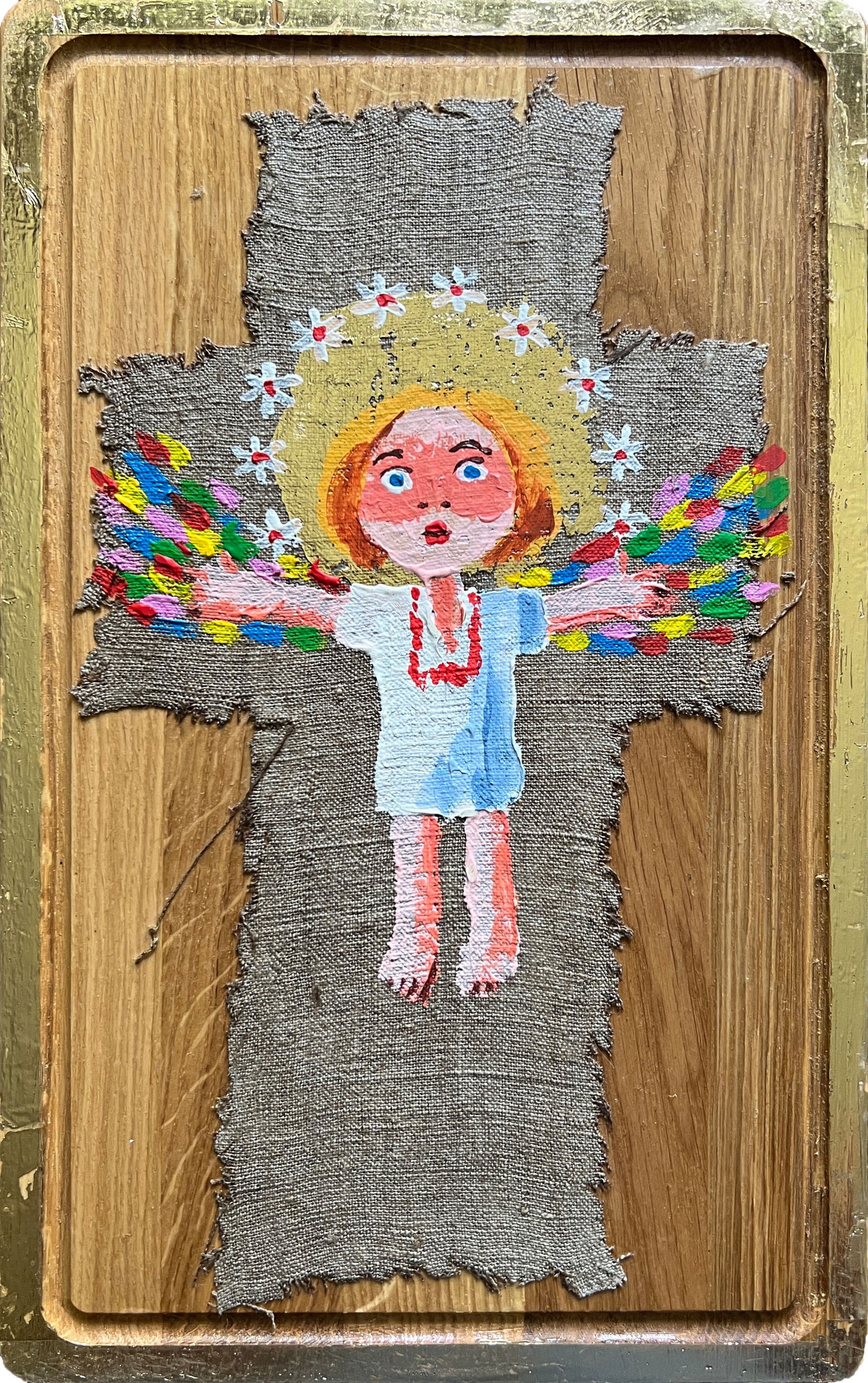 Acrylic painting angel K. Leonid author's technique - 2