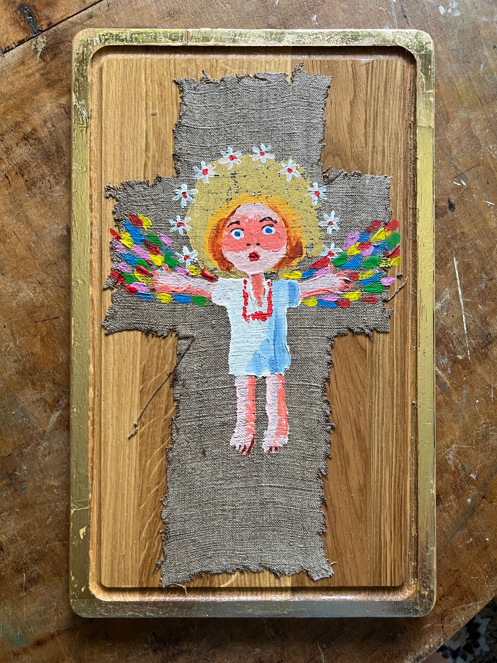 Acrylic painting angel K. Leonid author's technique - 4