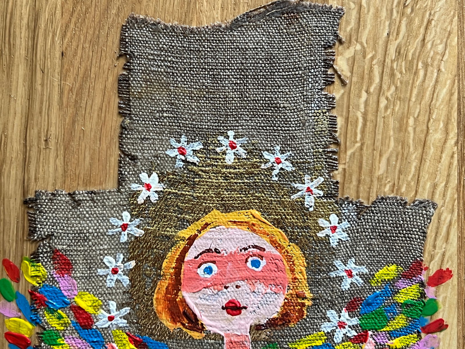 Acrylic painting angel K. Leonid author's technique - 2