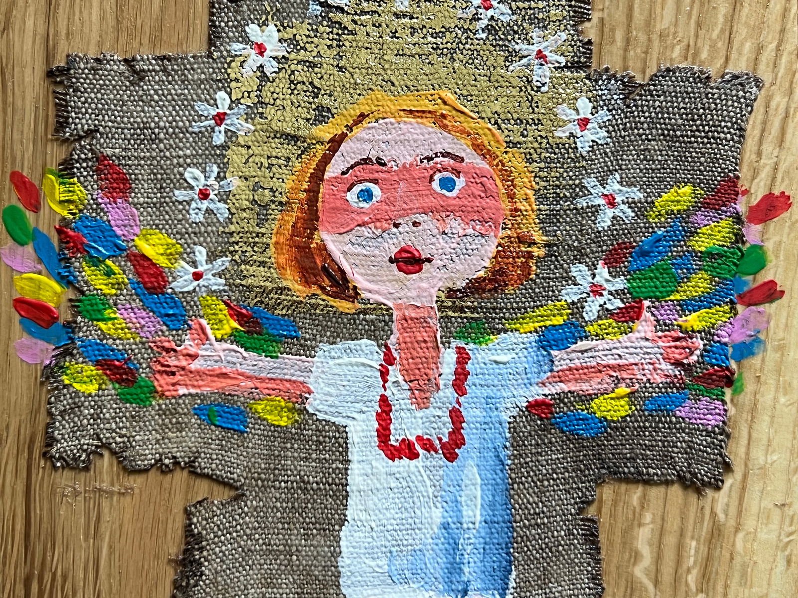 Acrylic painting angel K. Leonid author's technique - 3