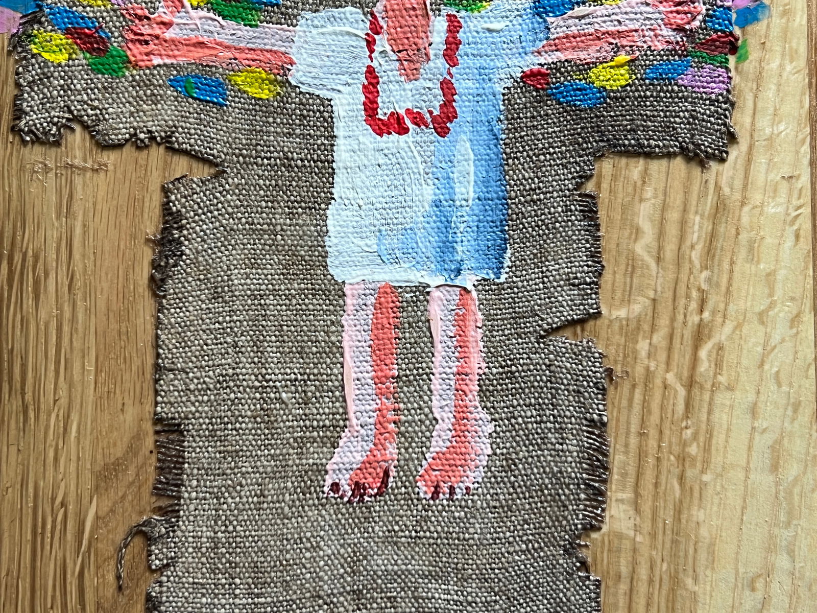 Acrylic painting angel K. Leonid author's technique - 4