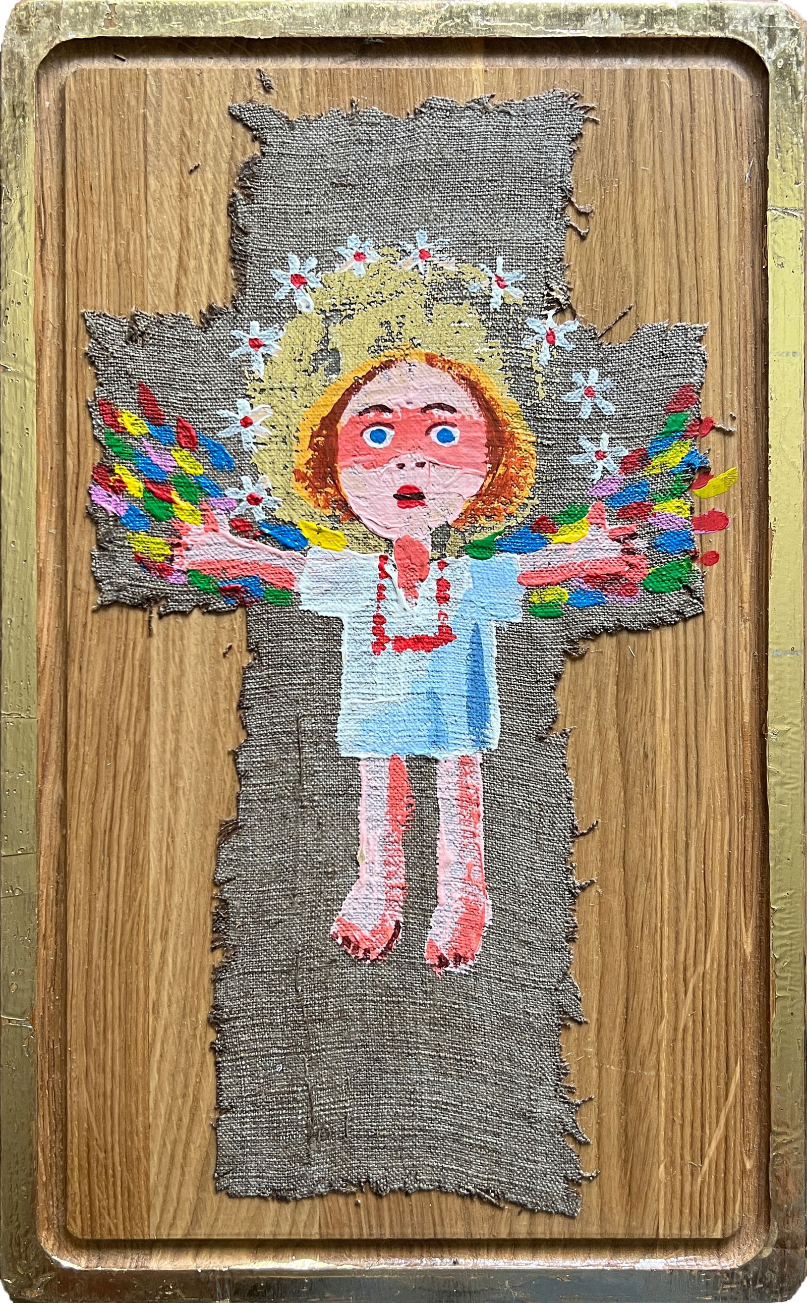 Acrylic painting angel K. Leonid author's technique (1 of 7)