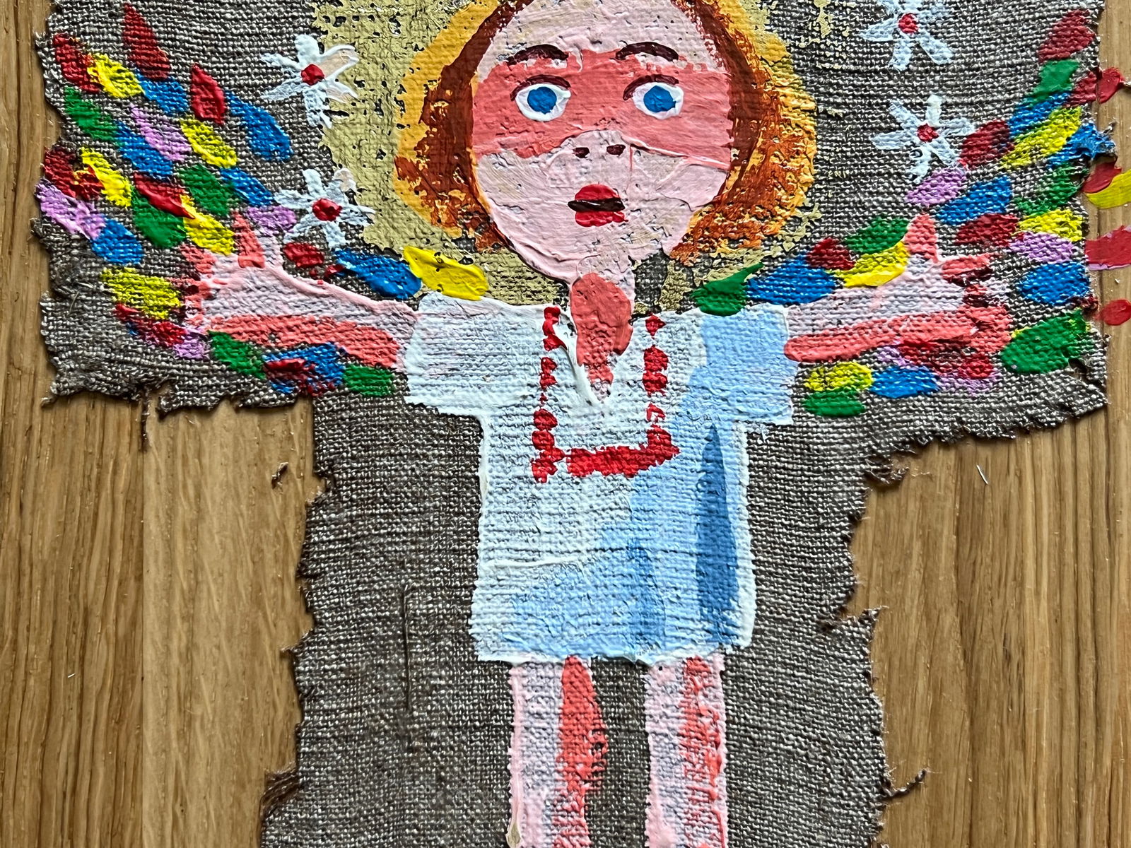 Acrylic painting angel K. Leonid author's technique - 3