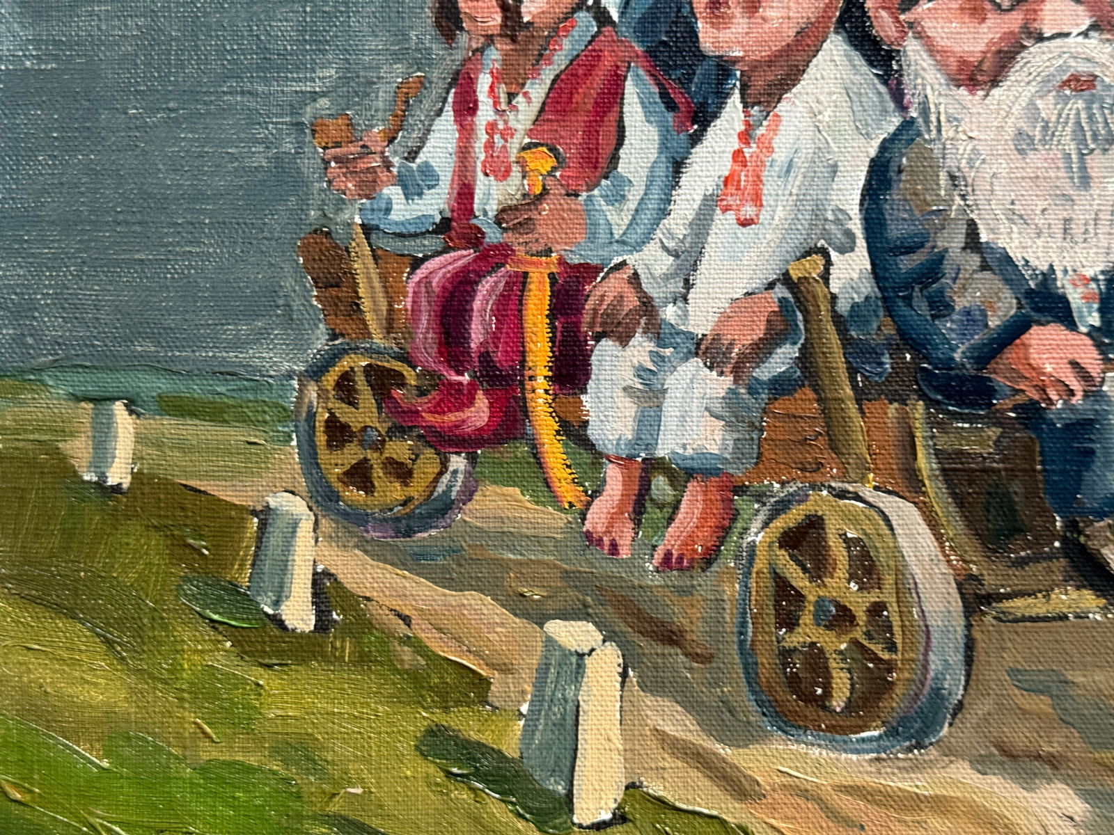 Oil painting with frame Go Forward K. Leonid - 3