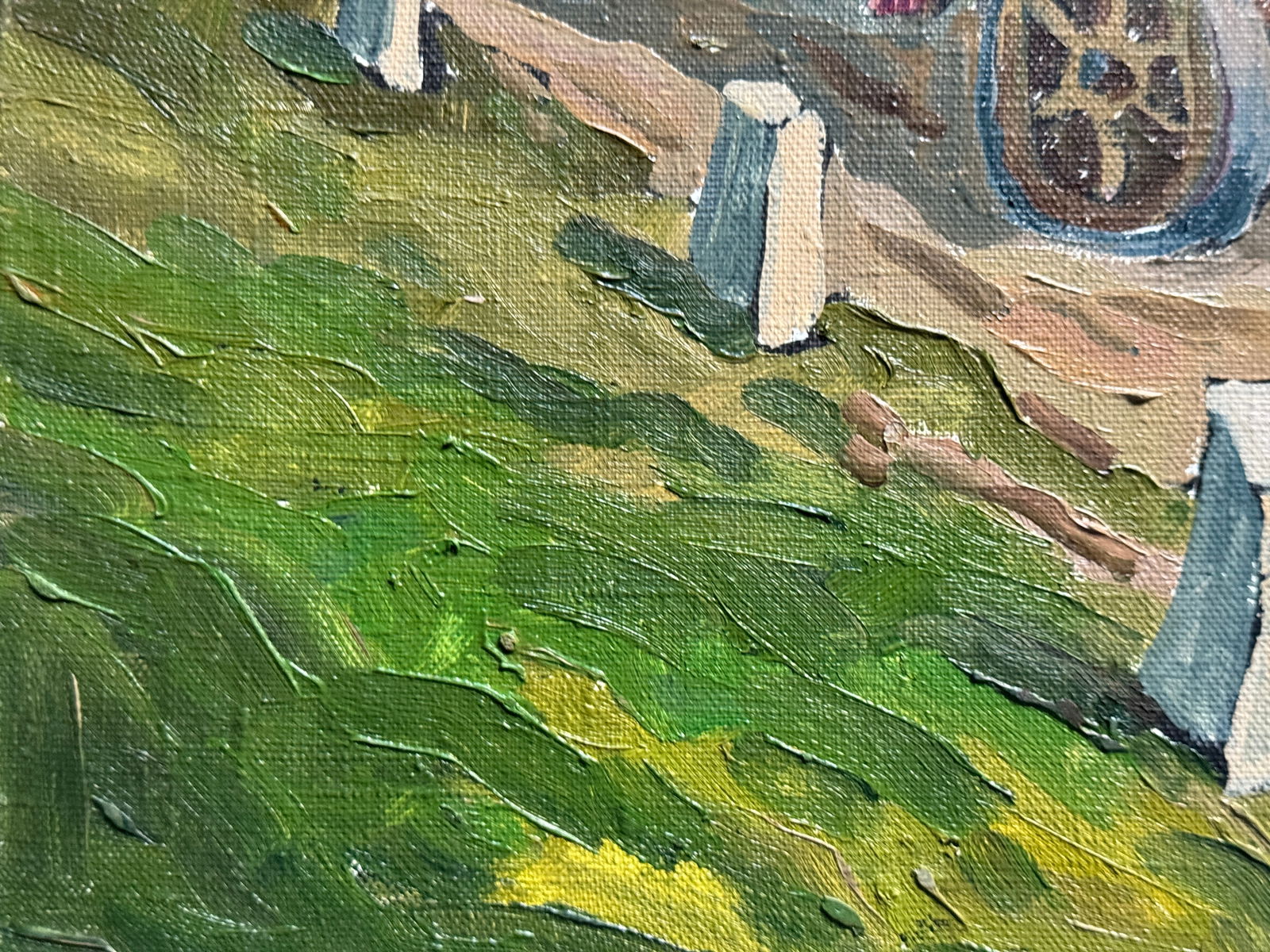 Oil painting with frame Go Forward K. Leonid - 4