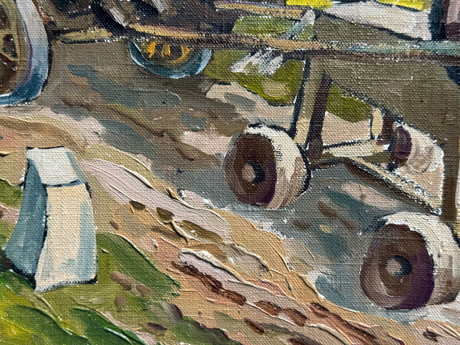 Oil painting with frame Go Forward K. Leonid - 5