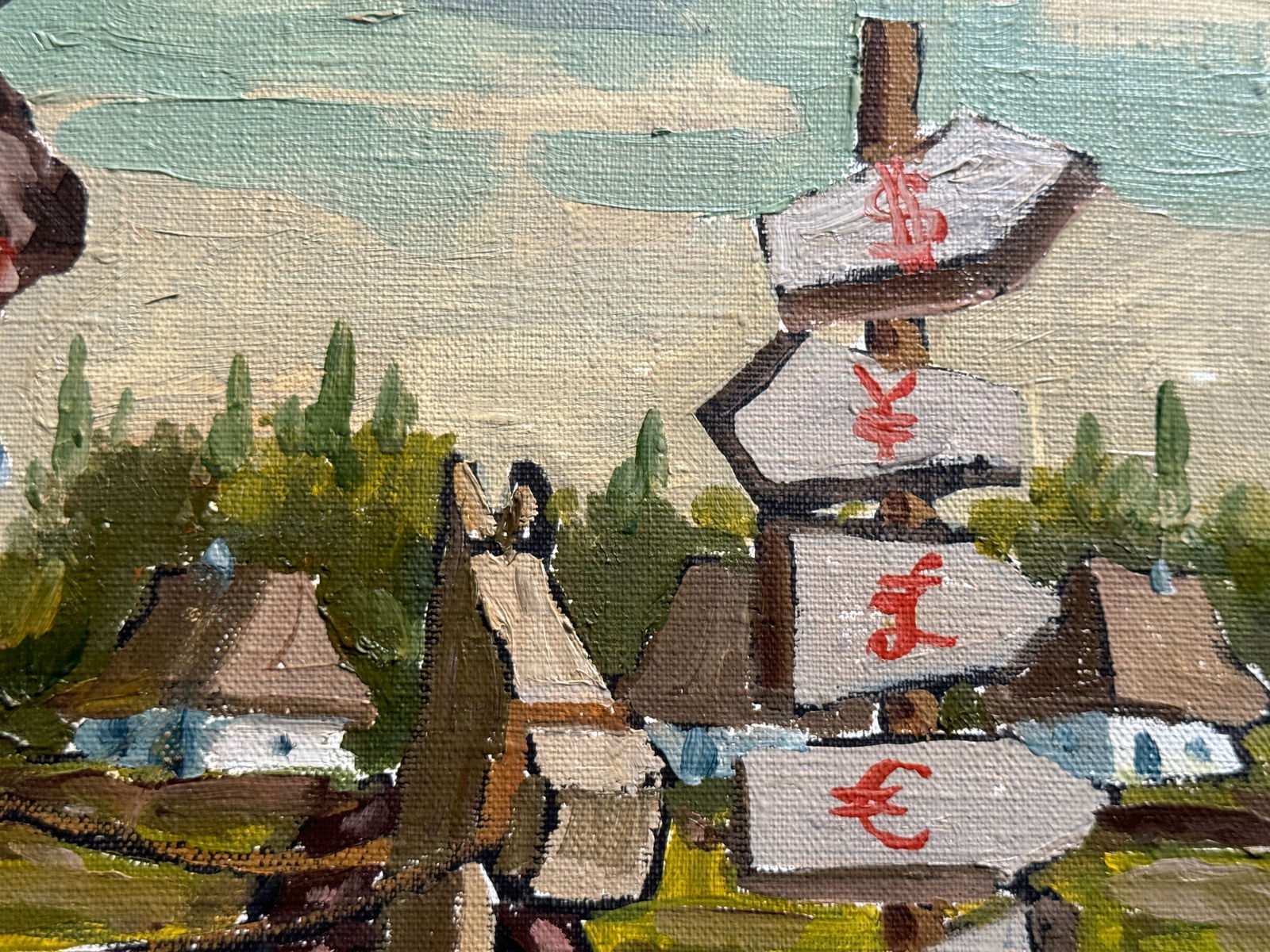 Oil painting with frame Go Forward K. Leonid - 9