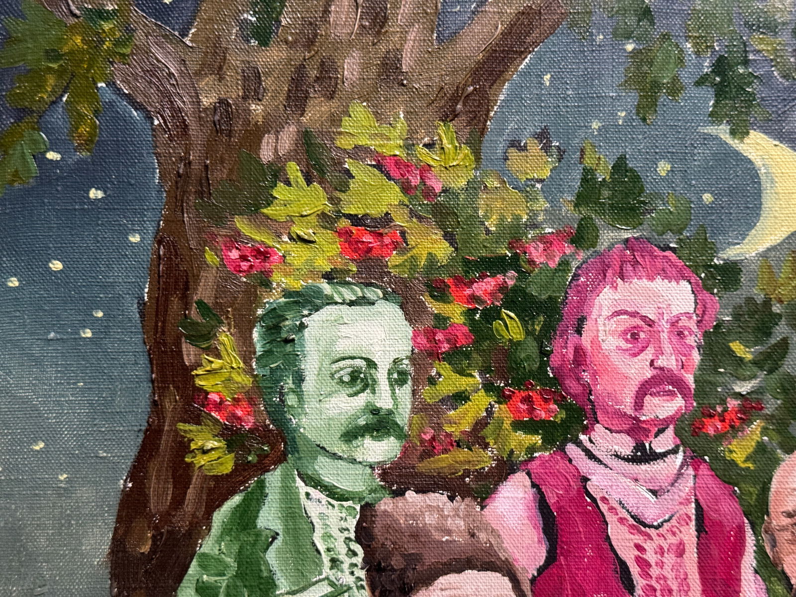 Oil painting with frame Cossack Mamai K. Leonid - 2