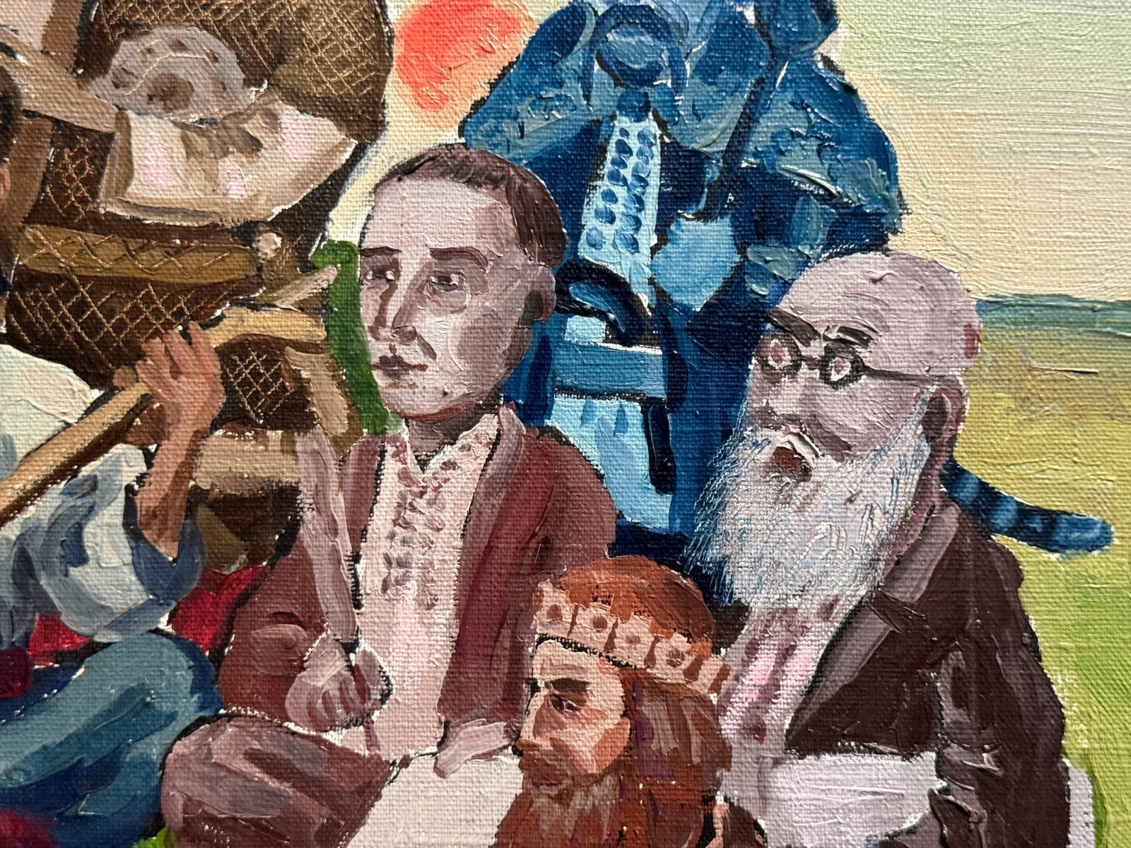 Oil painting with frame Cossack Mamai K. Leonid - 9