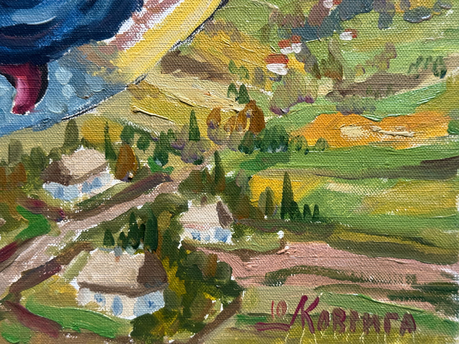 Oil painting with frame Cossack Mamai K. Leonid - 10