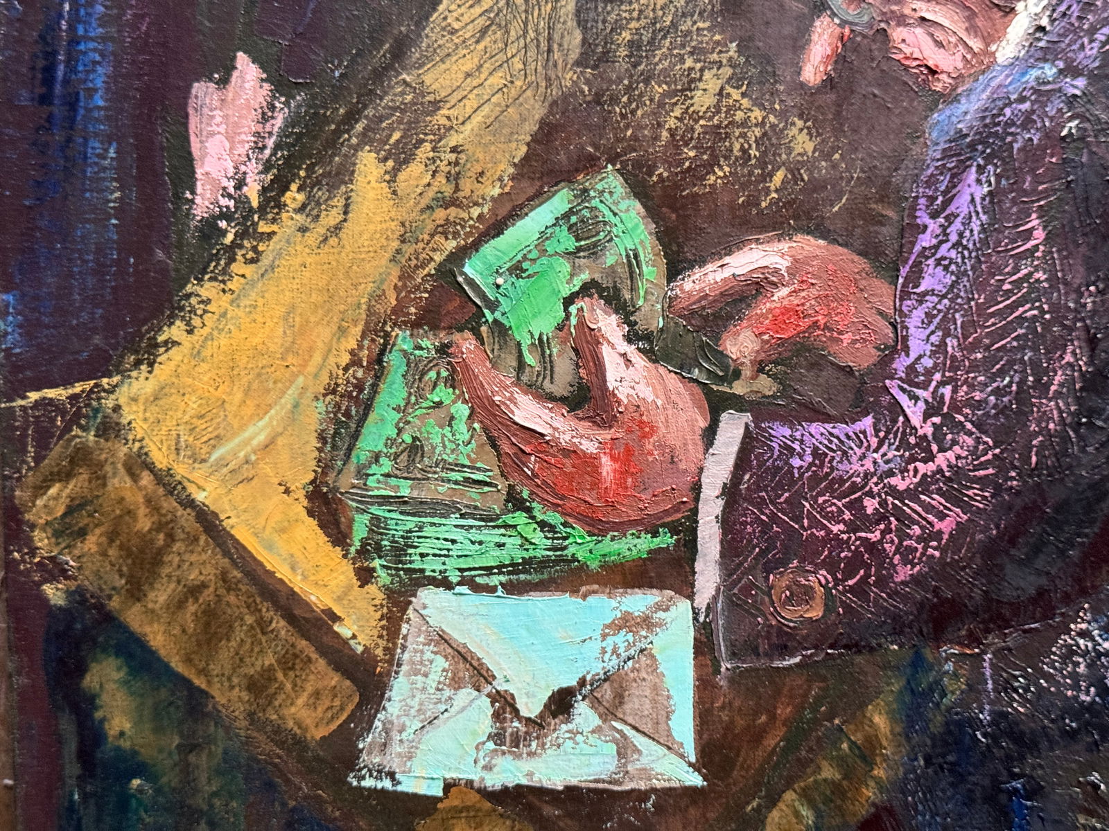 Oil painting with frame bribe K. Leonid - 4