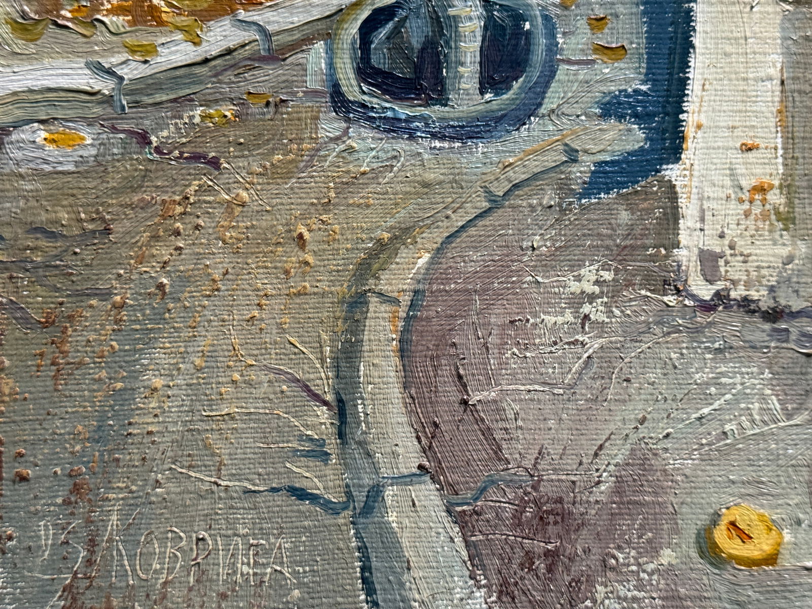 Oil painting with frame Bard K. Leonid - 5