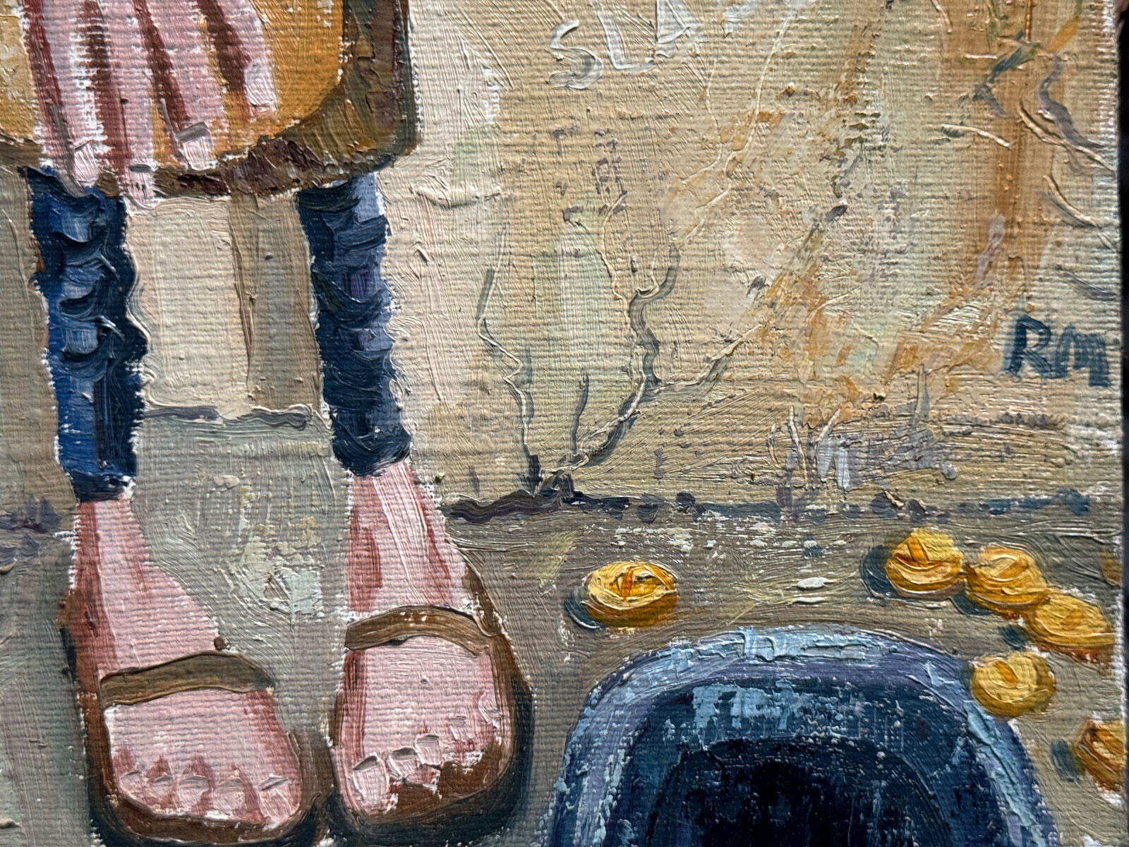 Oil painting with frame Bard K. Leonid - 6