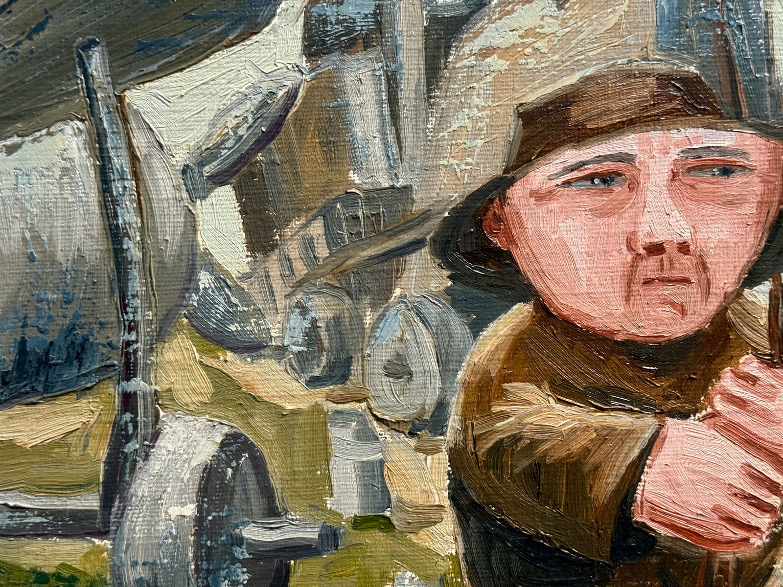 Oil painting with frame Pegasus K. Leonid - 3