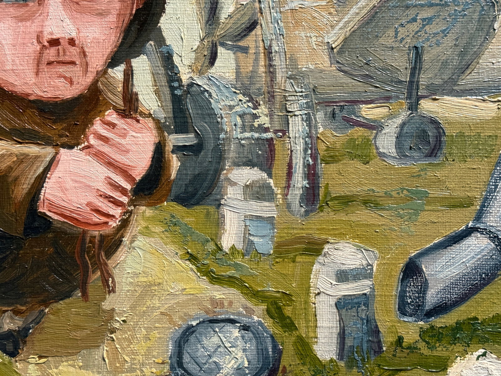 Oil painting with frame Pegasus K. Leonid - 7