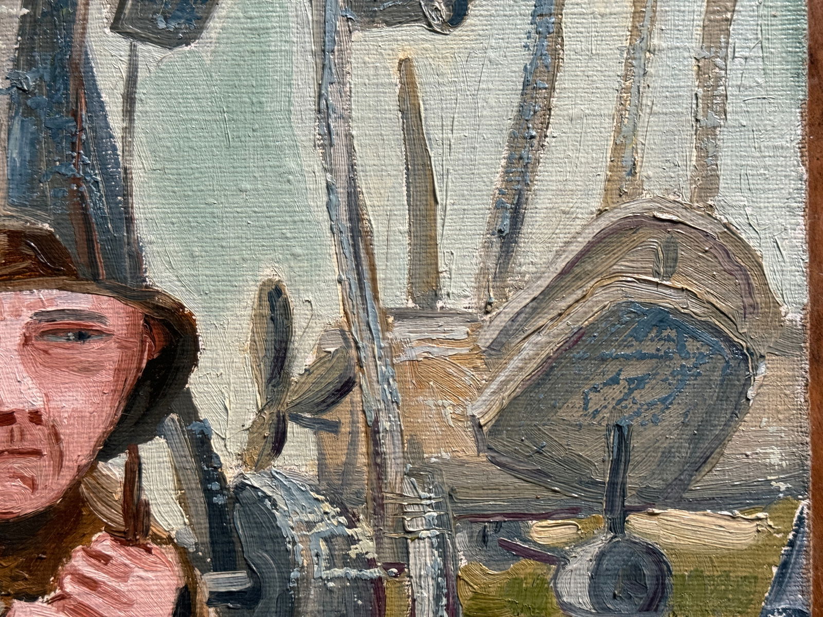 Oil painting with frame Pegasus K. Leonid - 8