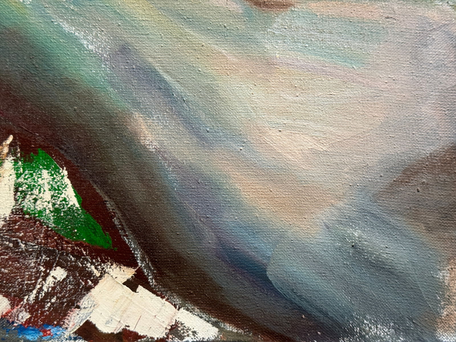 Abstract Oil painting with frame Nu K. Leonid - 10