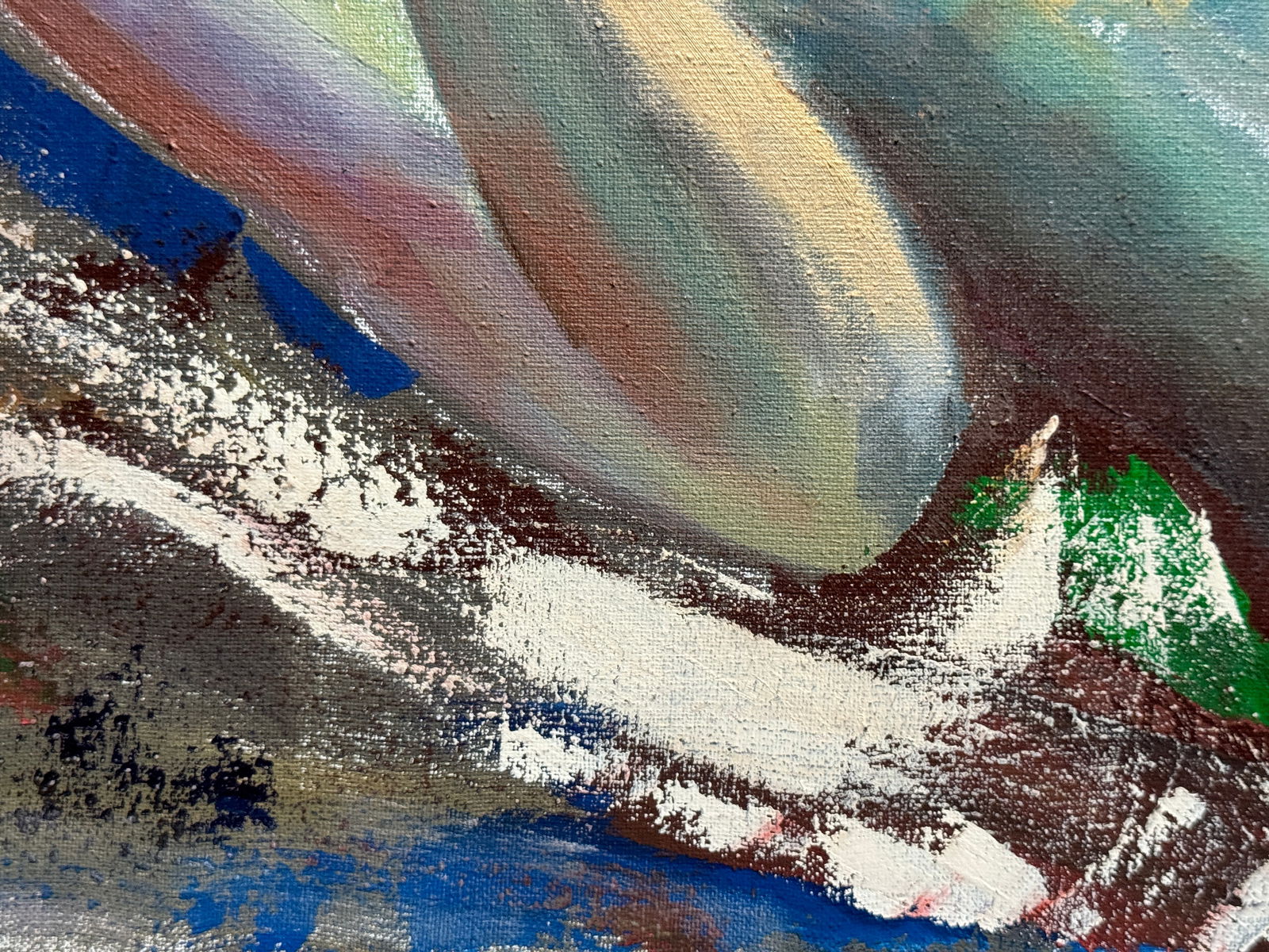 Abstract Oil painting with frame Nu K. Leonid - 5