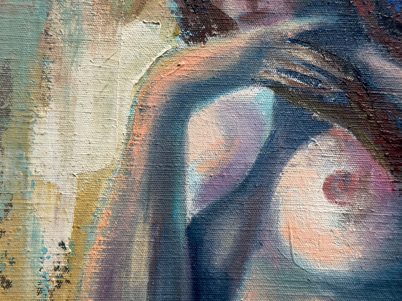 Abstract Oil painting with frame Nu K. Leonid - 3