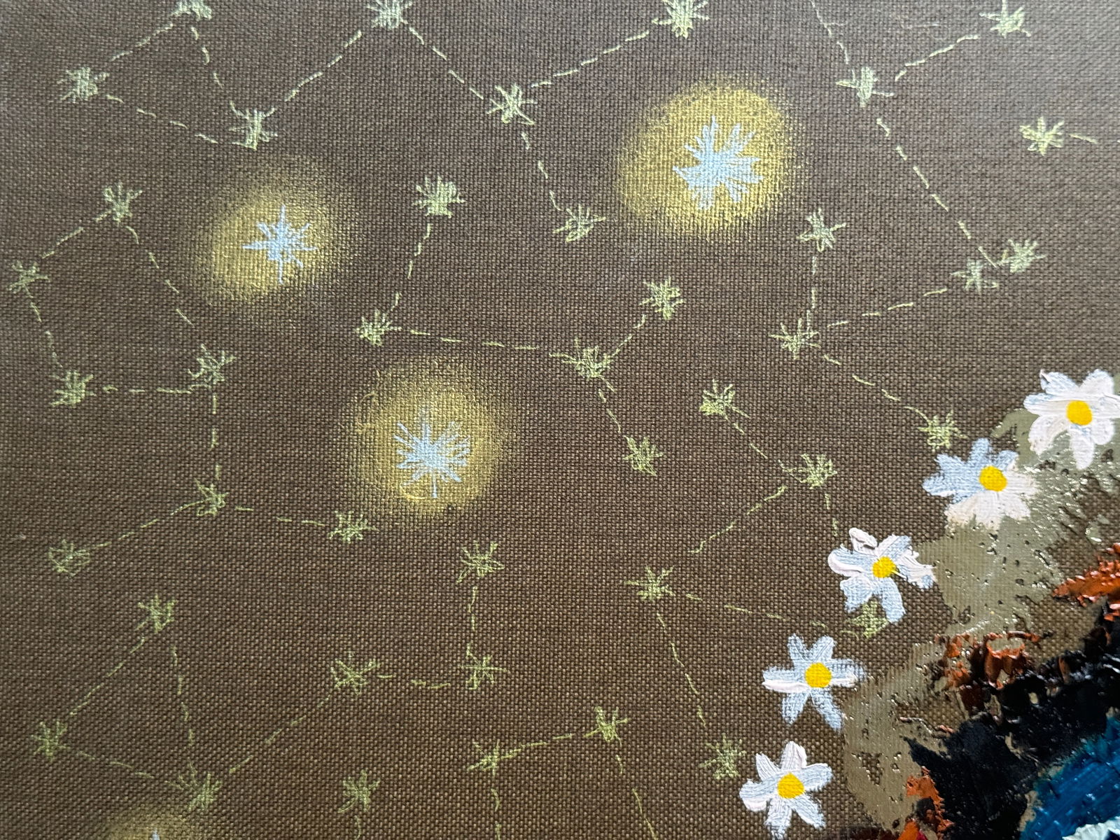 Oil painting with frame the third angel is colored K. Leonid - 2