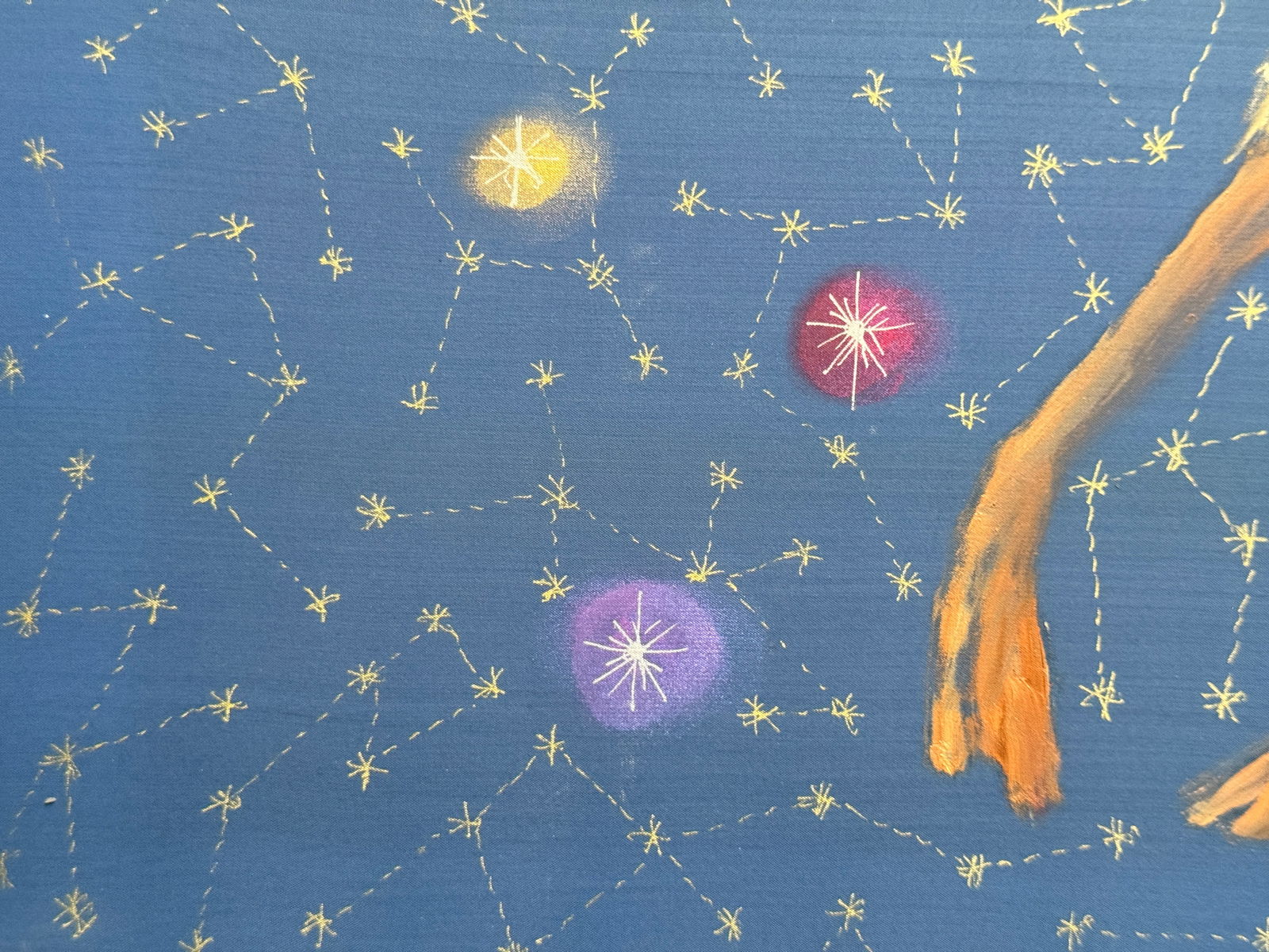 Oil painting with frame the third angel is colored K. Leonid - 5