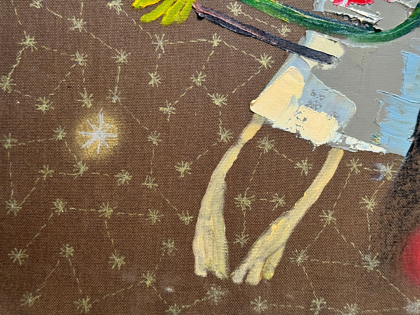 Oil painting with frame the third angel is colored K. Leonid - 4