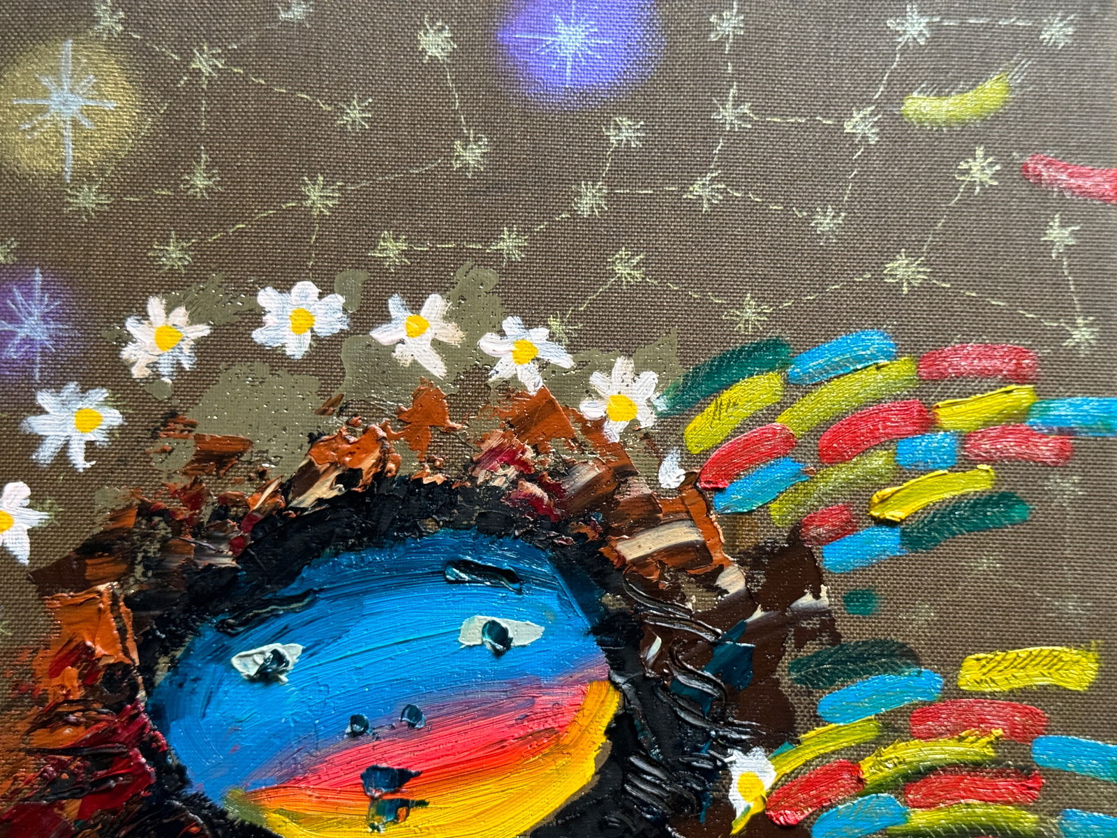 Oil painting with frame the third angel is colored K. Leonid - 7