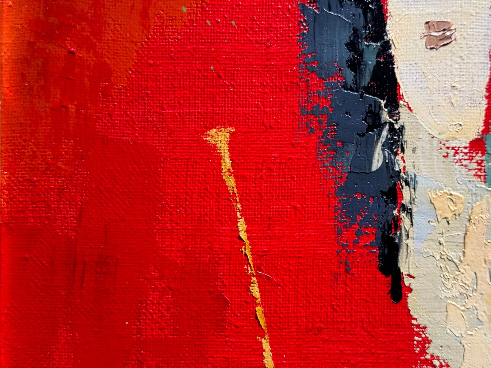 Abstract Oil painting with frame The third angel K. Leonid - 3