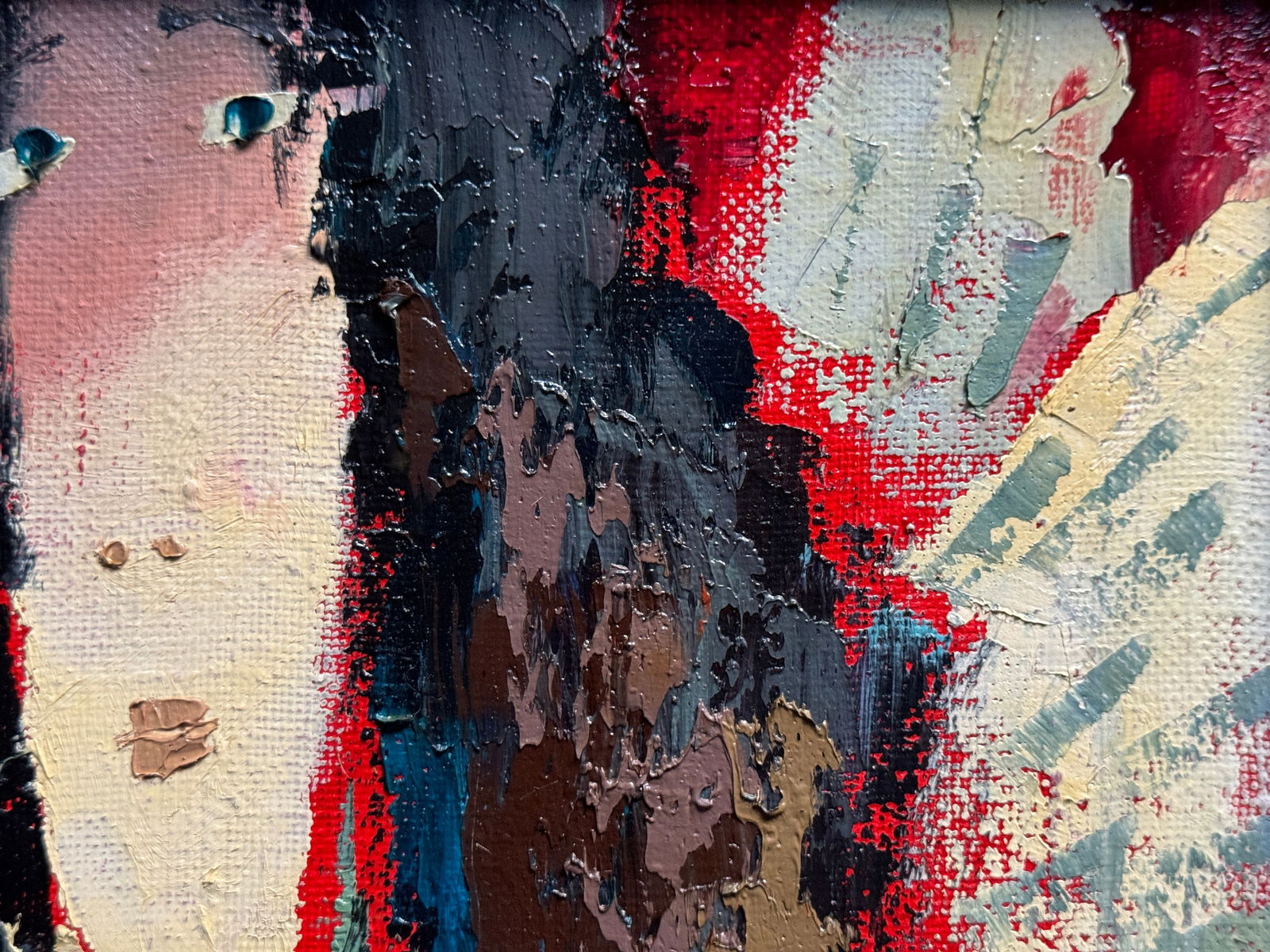 Abstract Oil painting with frame The third angel K. Leonid - 9