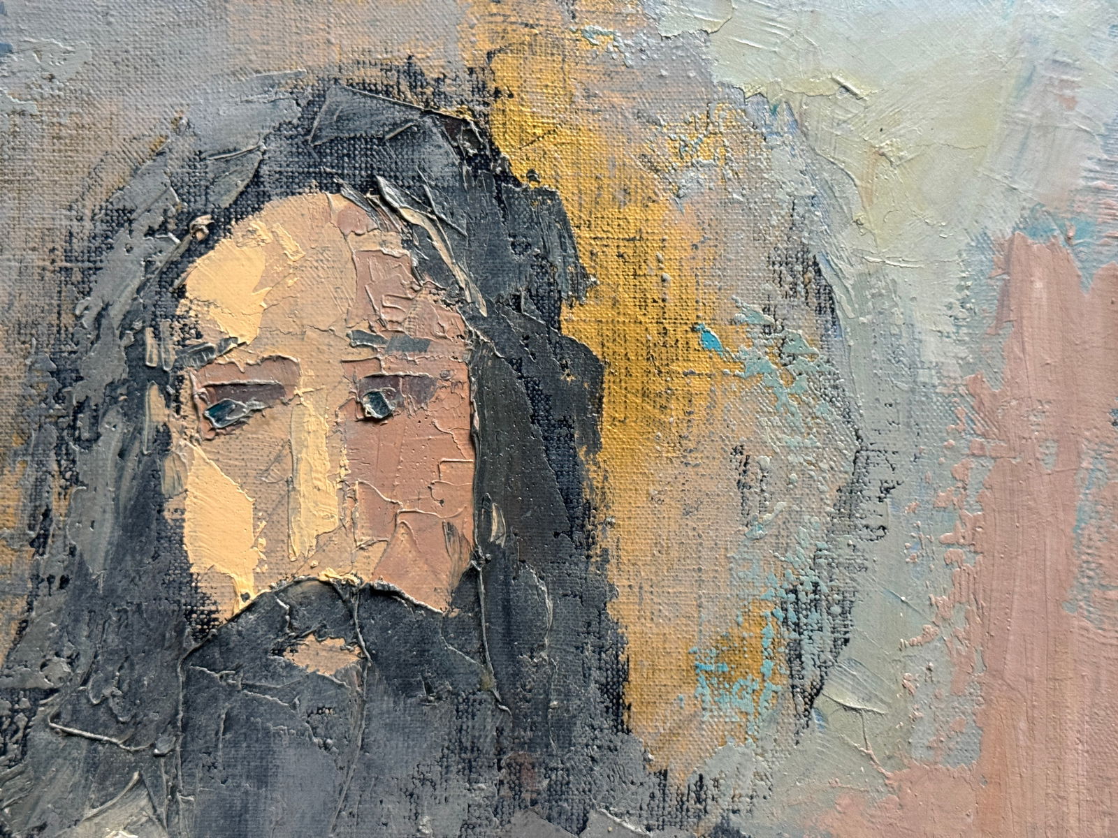 Abstract Oil painting with frame Betrayal K. Leonid - 10