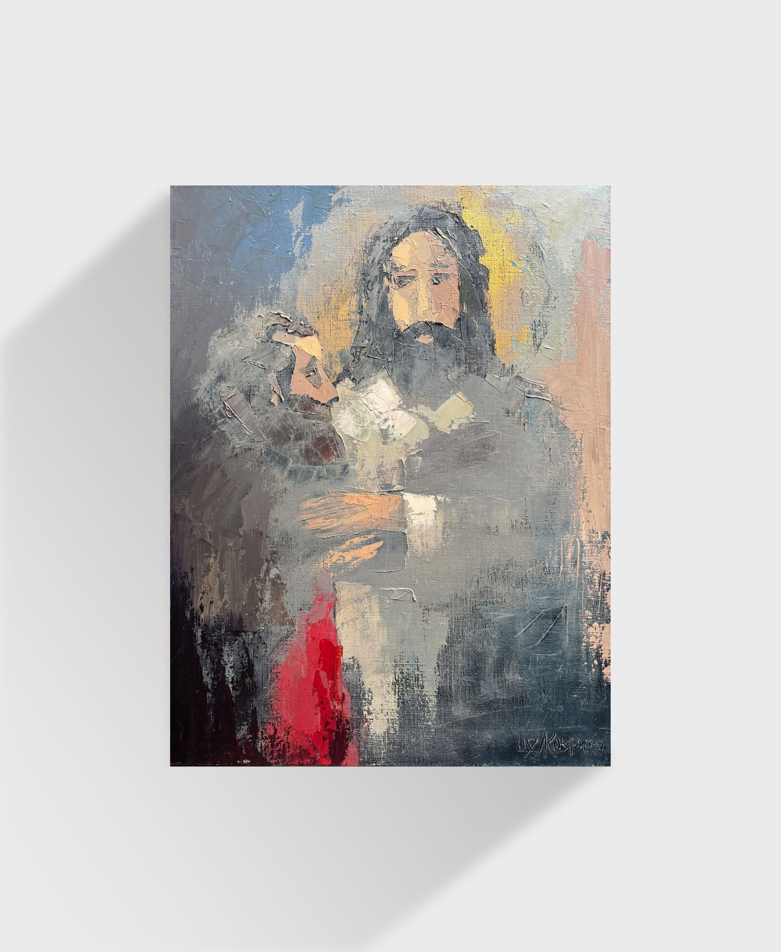 Abstract Oil painting with frame Betrayal K. Leonid - 12