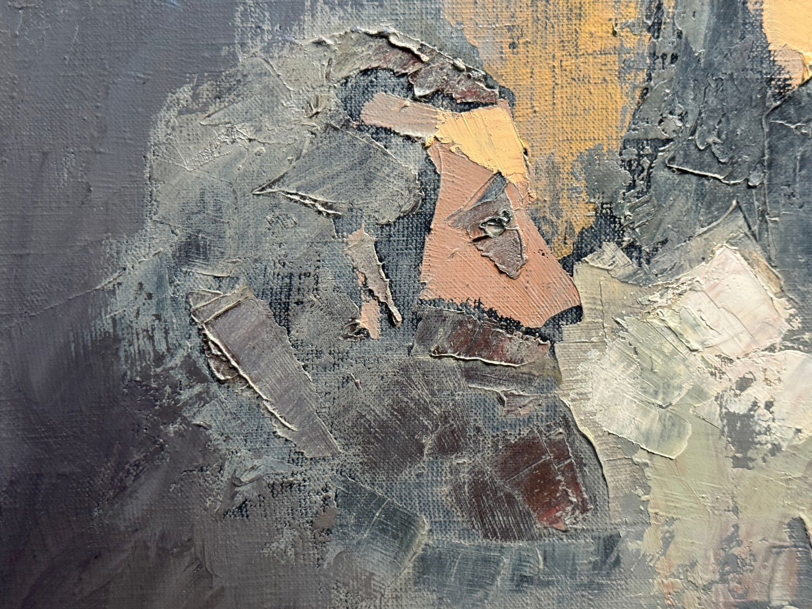 Abstract Oil painting with frame Betrayal K. Leonid - 3