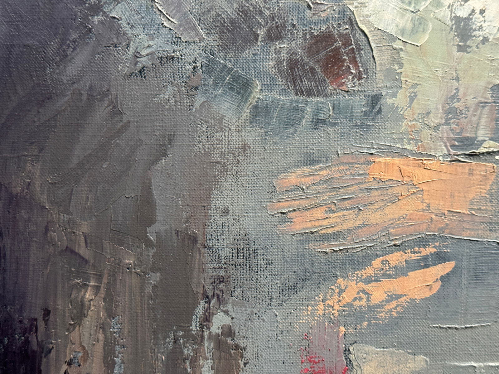 Abstract Oil painting with frame Betrayal K. Leonid - 4