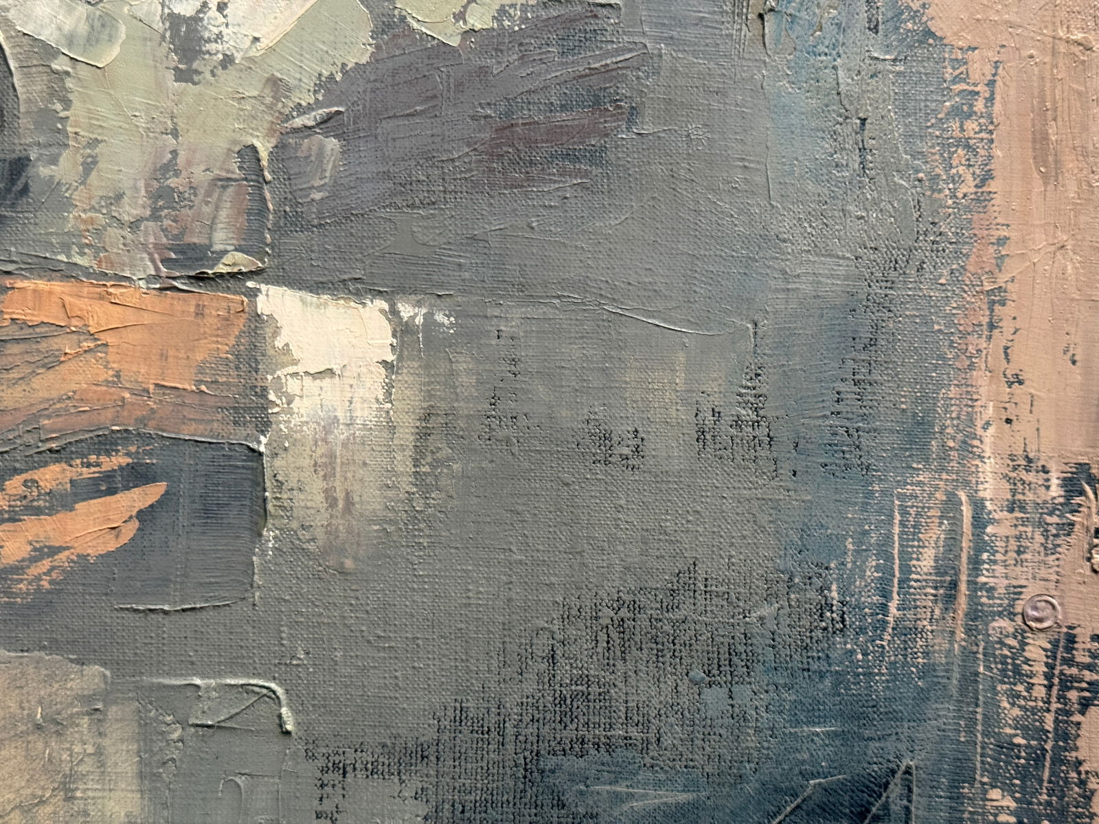 Abstract Oil painting with frame Betrayal K. Leonid - 8