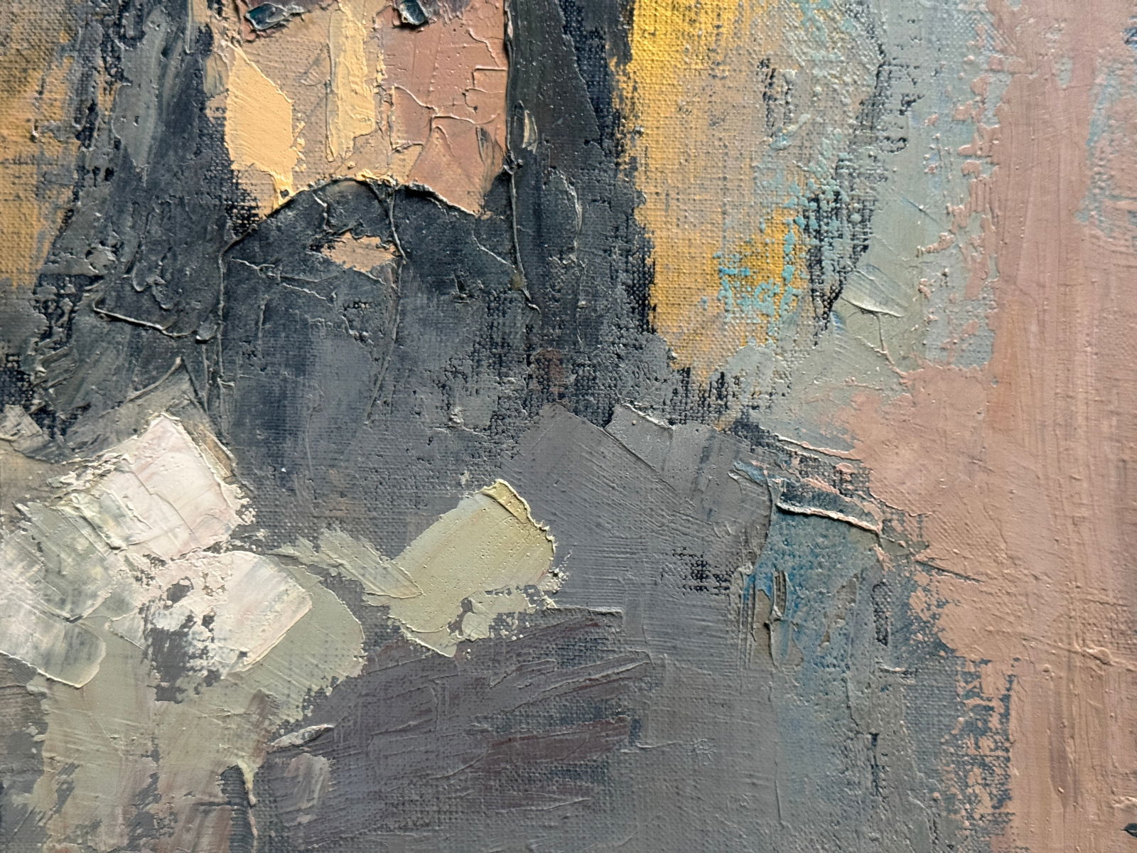 Abstract Oil painting with frame Betrayal K. Leonid - 9