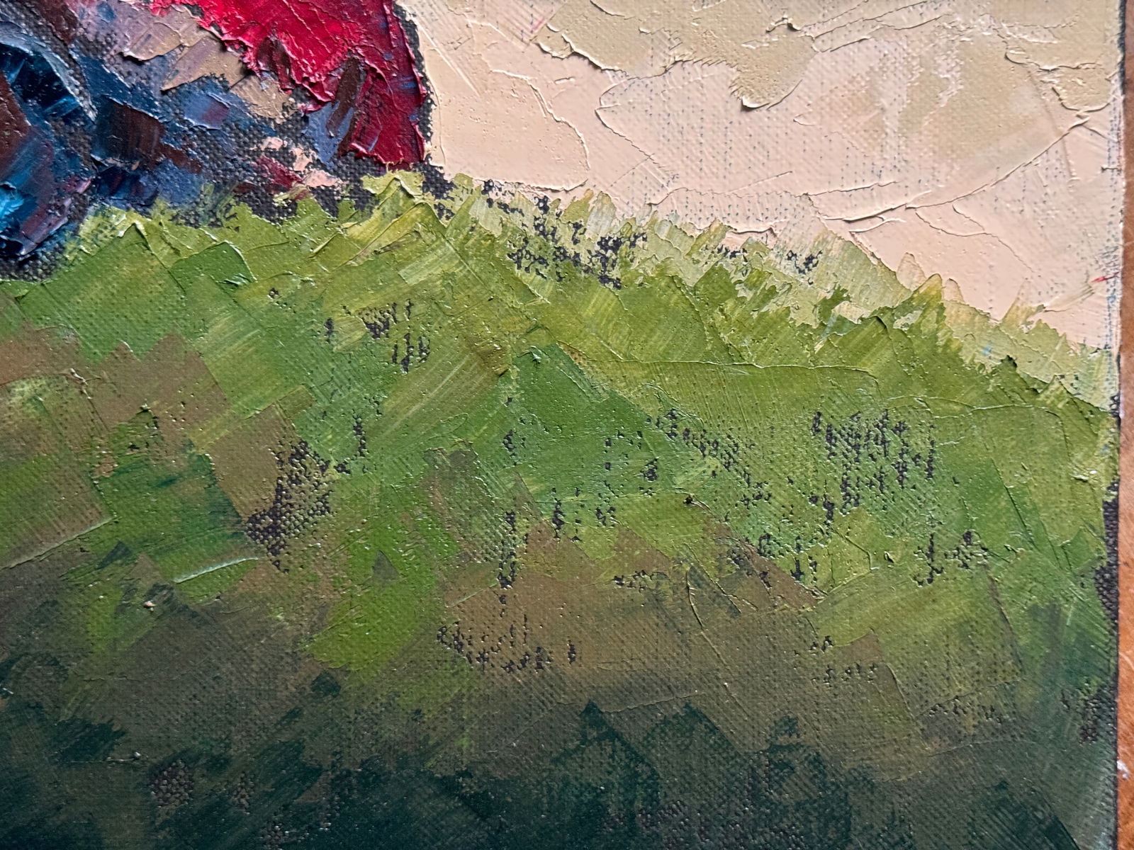 Oil painting with frame Don Quixote K. Leonid - 7