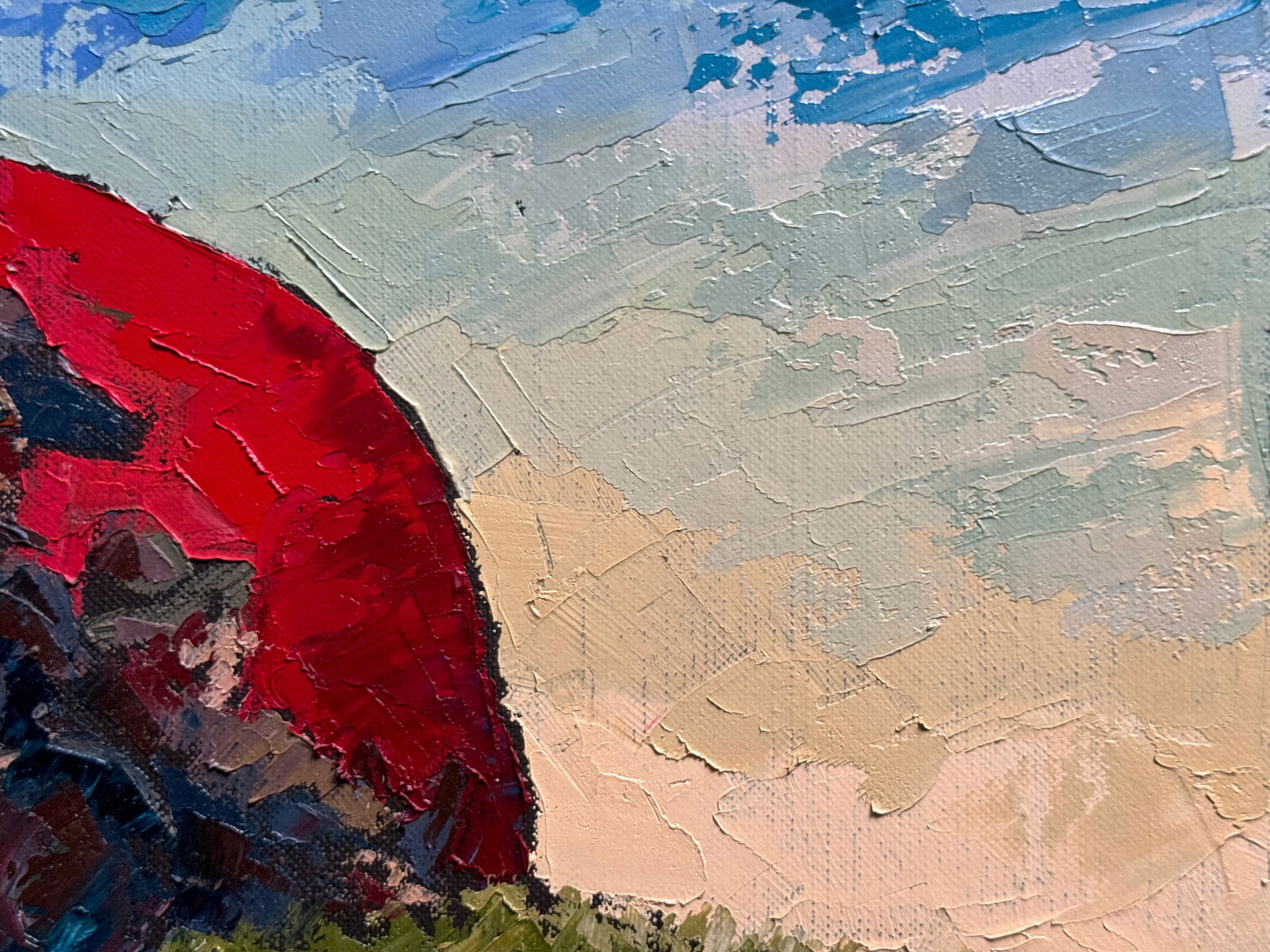 Oil painting with frame Don Quixote K. Leonid - 8