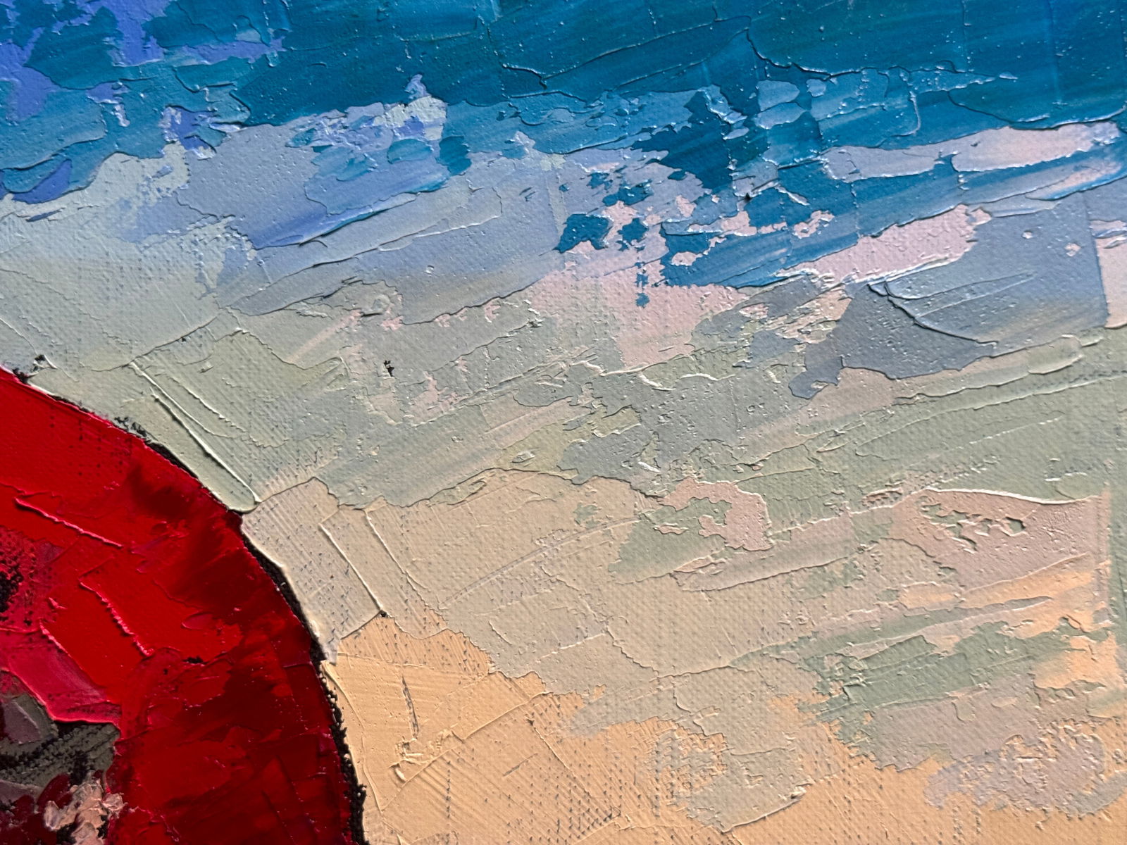 Oil painting with frame Don Quixote K. Leonid - 9