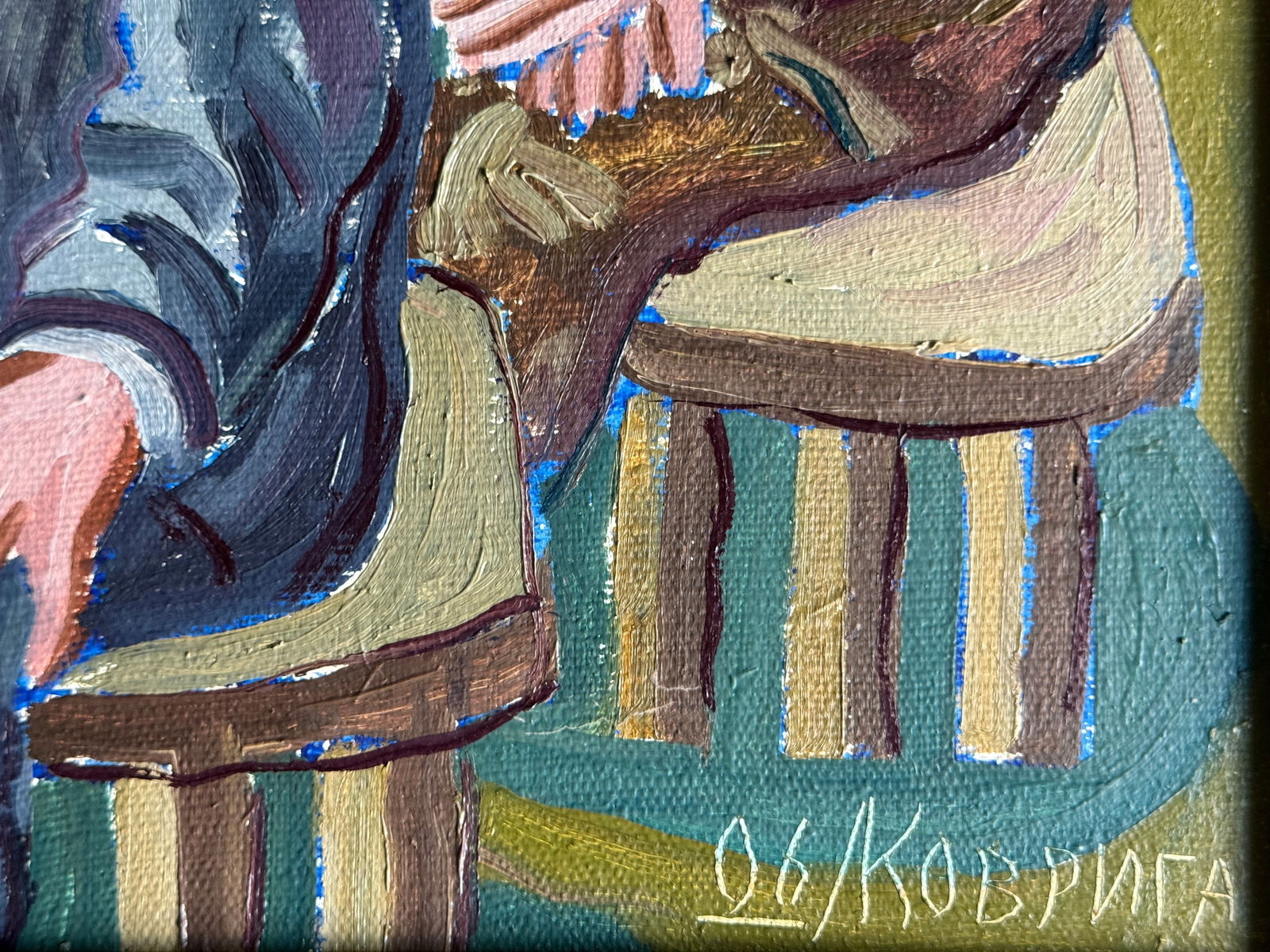 Oil painting with frame Unity K. Leonid - 14